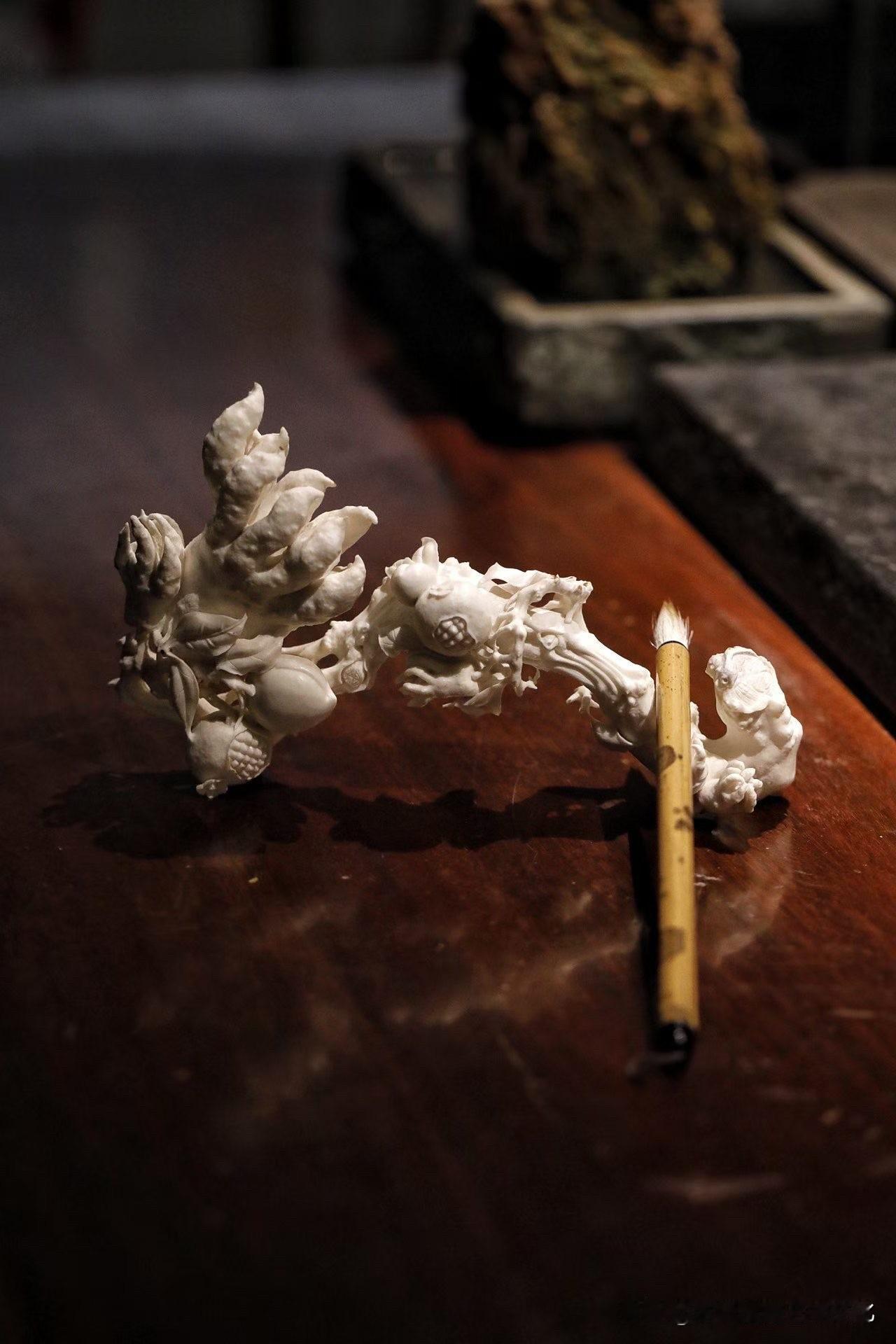 鹿角｜三多

不是“满”，
而是层层生出来的丰。

鹿角的白，带一点野性，
不规