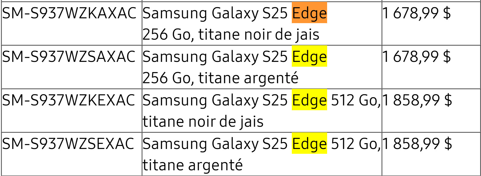 三星 Galaxy S25 Edge 价格泄露，真贵...... ​​​