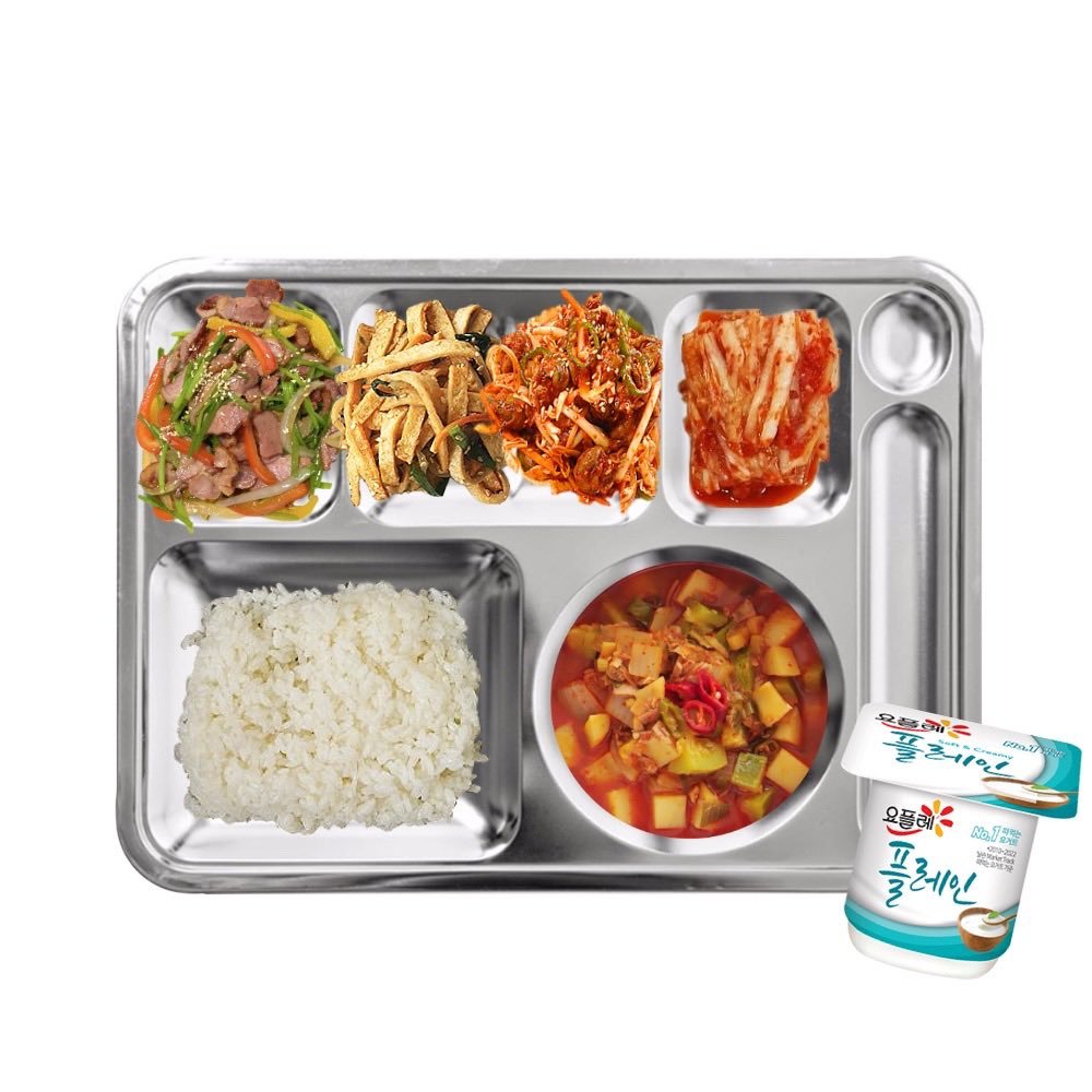 260907 入伍 D - 273 🩵东营的午餐🍽️糯米饭金枪鱼辣椒酱汤烟熏
