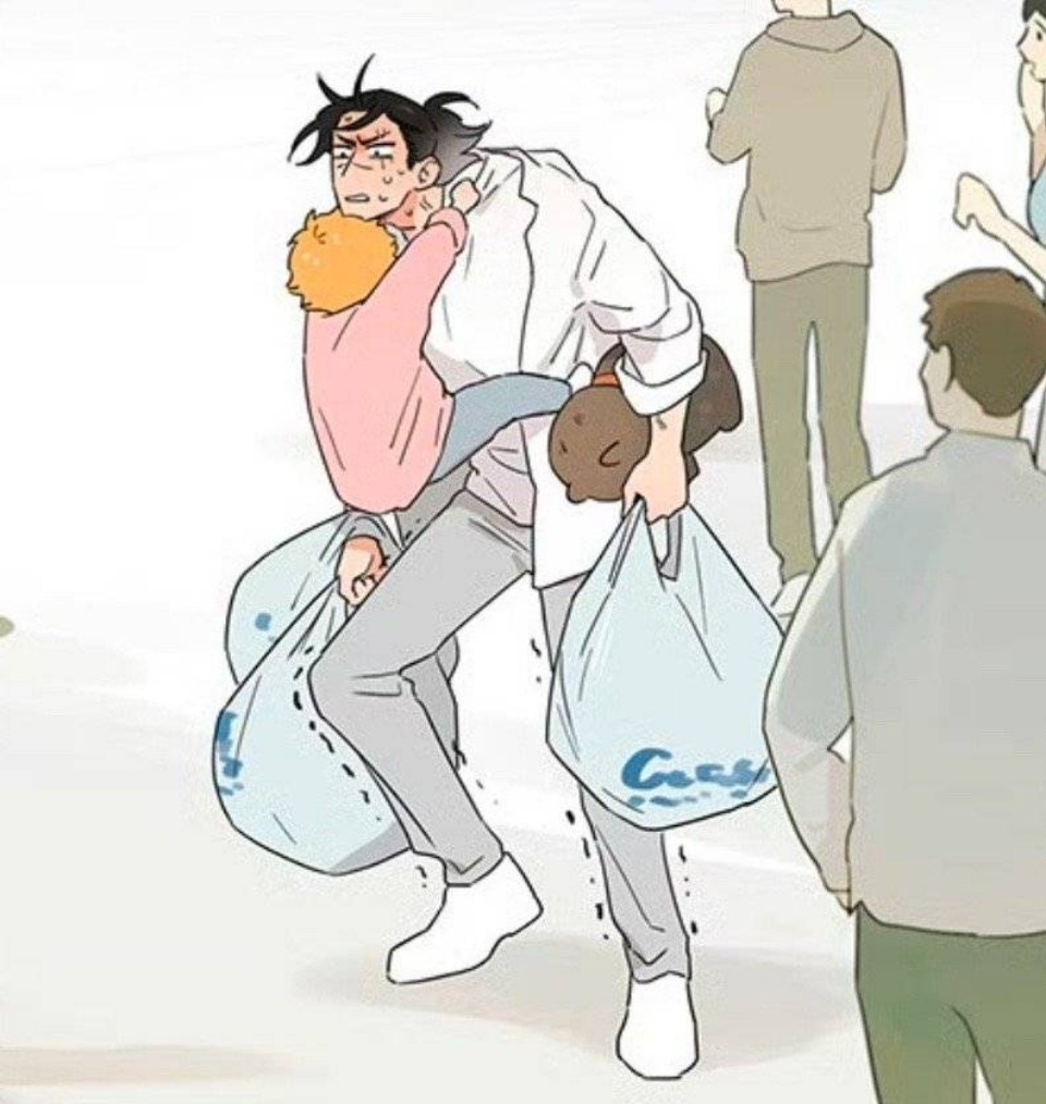 捡了东西的狼土豆睡觉都要紧紧搂着狼王二次元漫画   画师：麻尾  