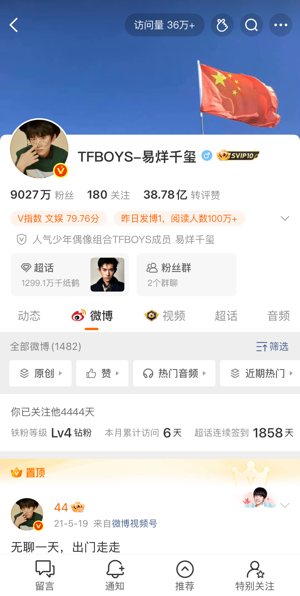 第4444天的礼物，谢谢你成为易烊千玺，辛苦了