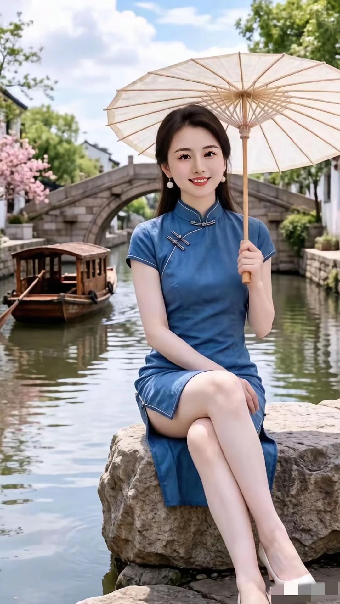 上联:春风为你拂衣袂，
下联:微雨有情洗凡尘。