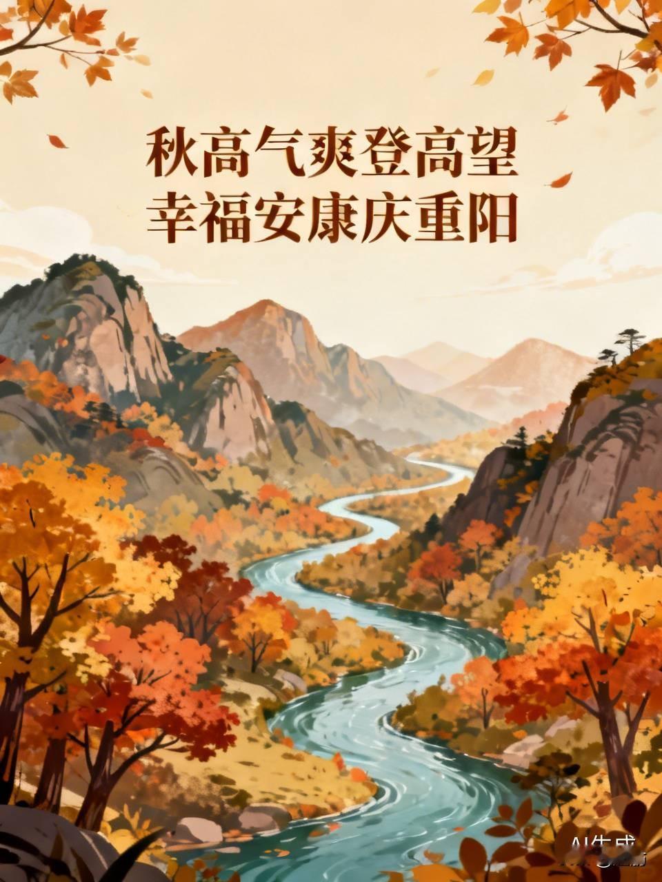 上联：秋高气爽登高望
下联：幸福安康庆重阳友友请邀对上联