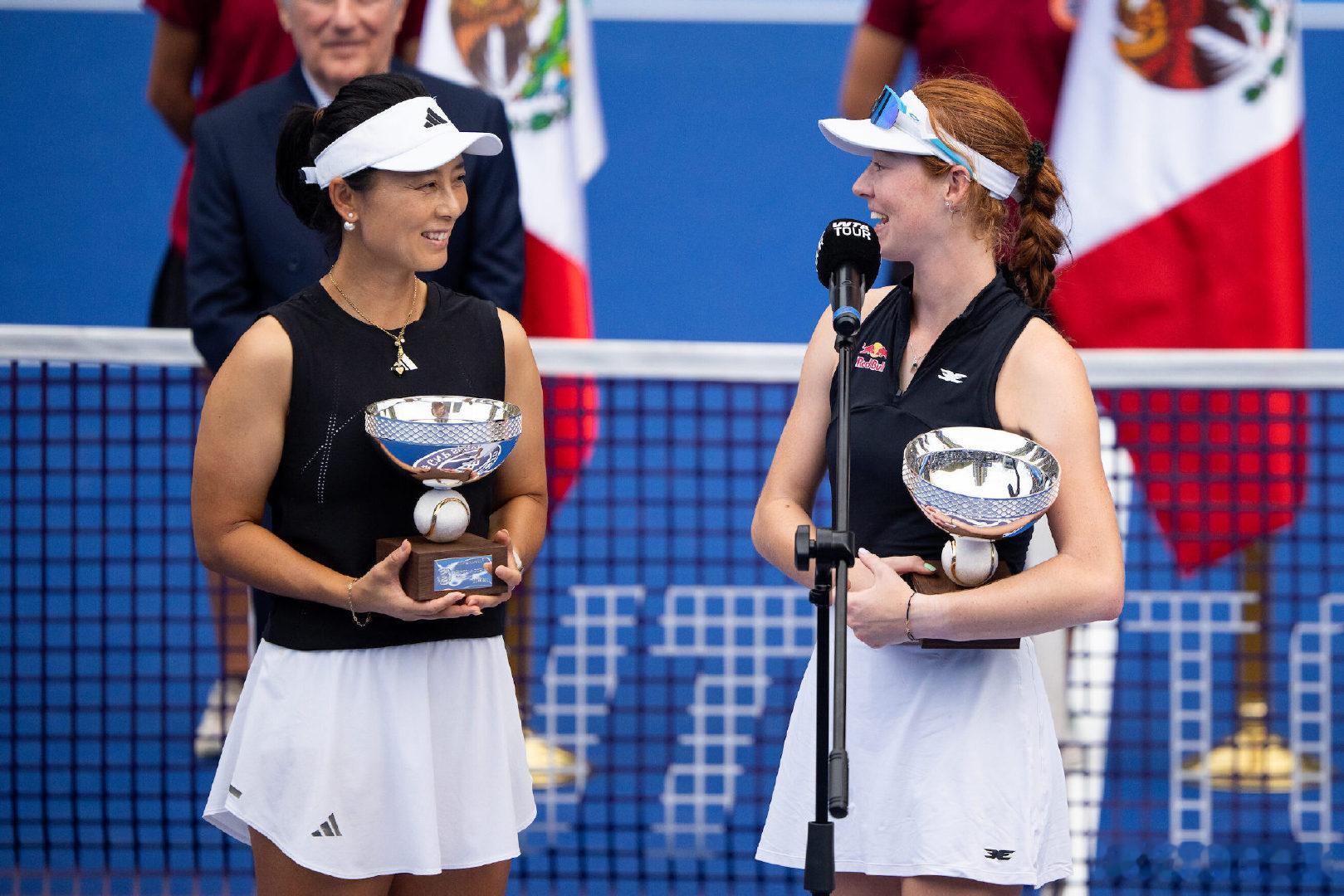徐一璠回应蒙特雷站夺冠  WTA500蒙特雷站双打决赛，徐一璠/乔恩特以6-2、
