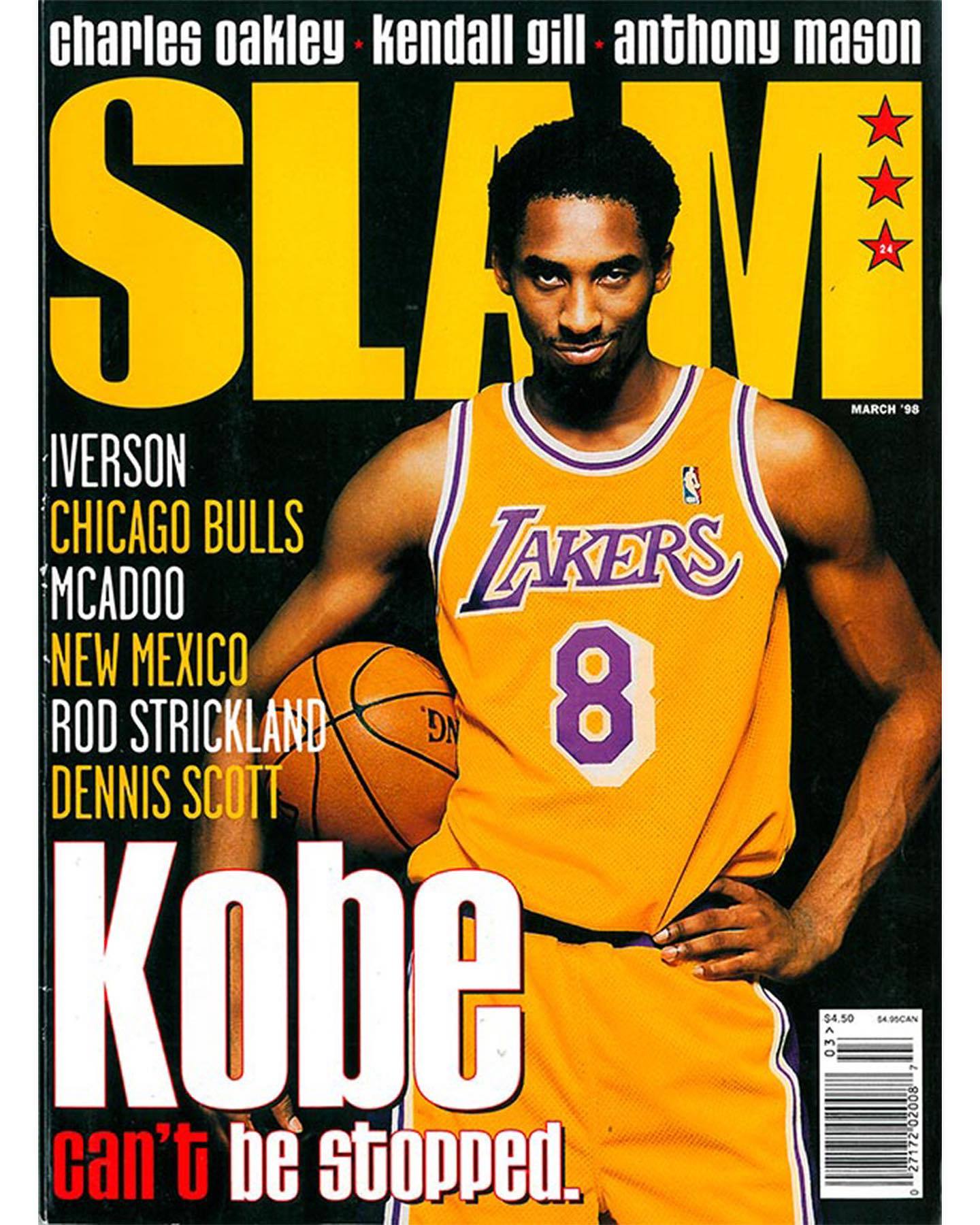 那些年，科比登上过的《SLAM》杂志封面。 ​​​