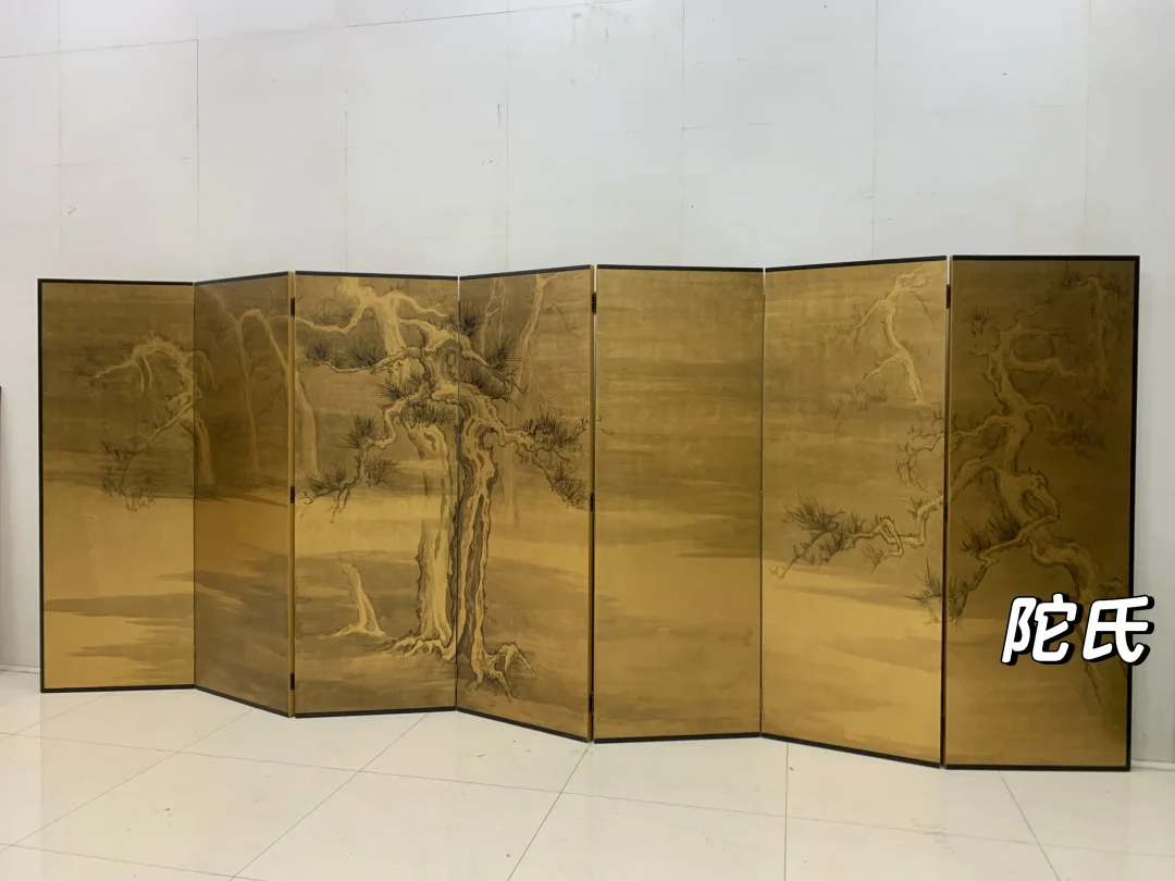 金箔画，让屏风瞬间升级