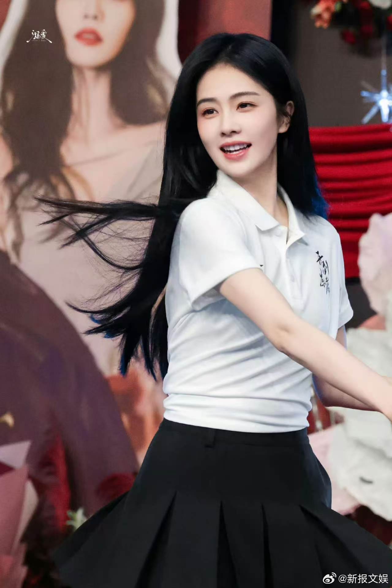 白鹿黑长直白月光白鹿塑造的王韵娜太适合黑长直，《开到荼蘼》自带清纯氛围感 