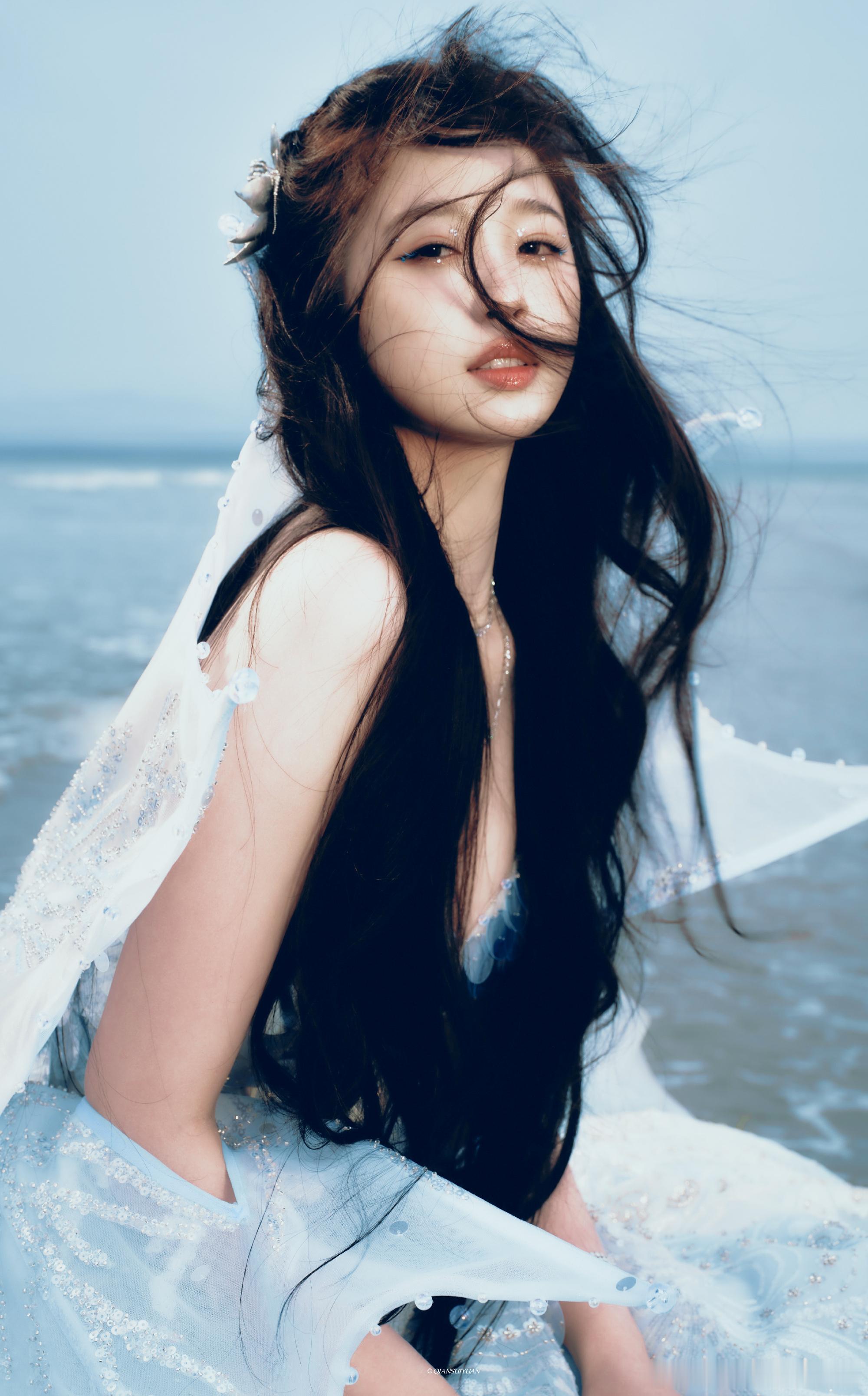 妈妈我看见真的🧜♀️美人鱼了[憧憬]虞书欣美到人心慌！ 