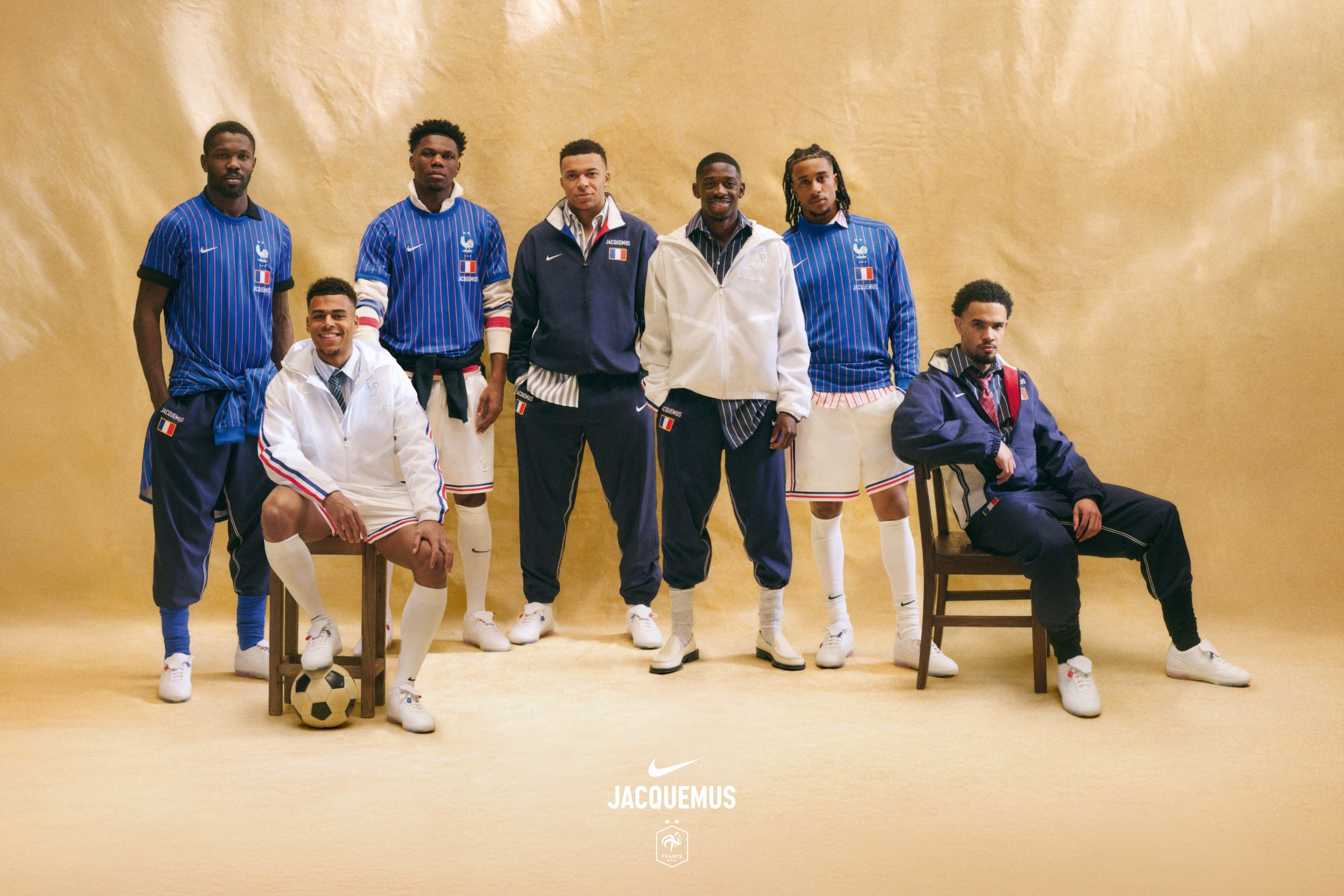 奥利塞 法国队 x Jacquemus 联名主视觉图 