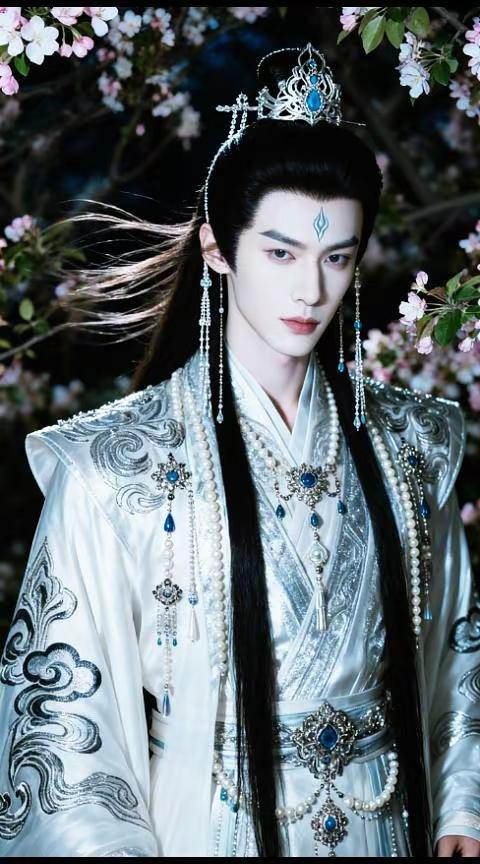 鹿公子，玉无瑕，唇若樱，目若画。过处留香，言如玉，世间男子，谁堪比？