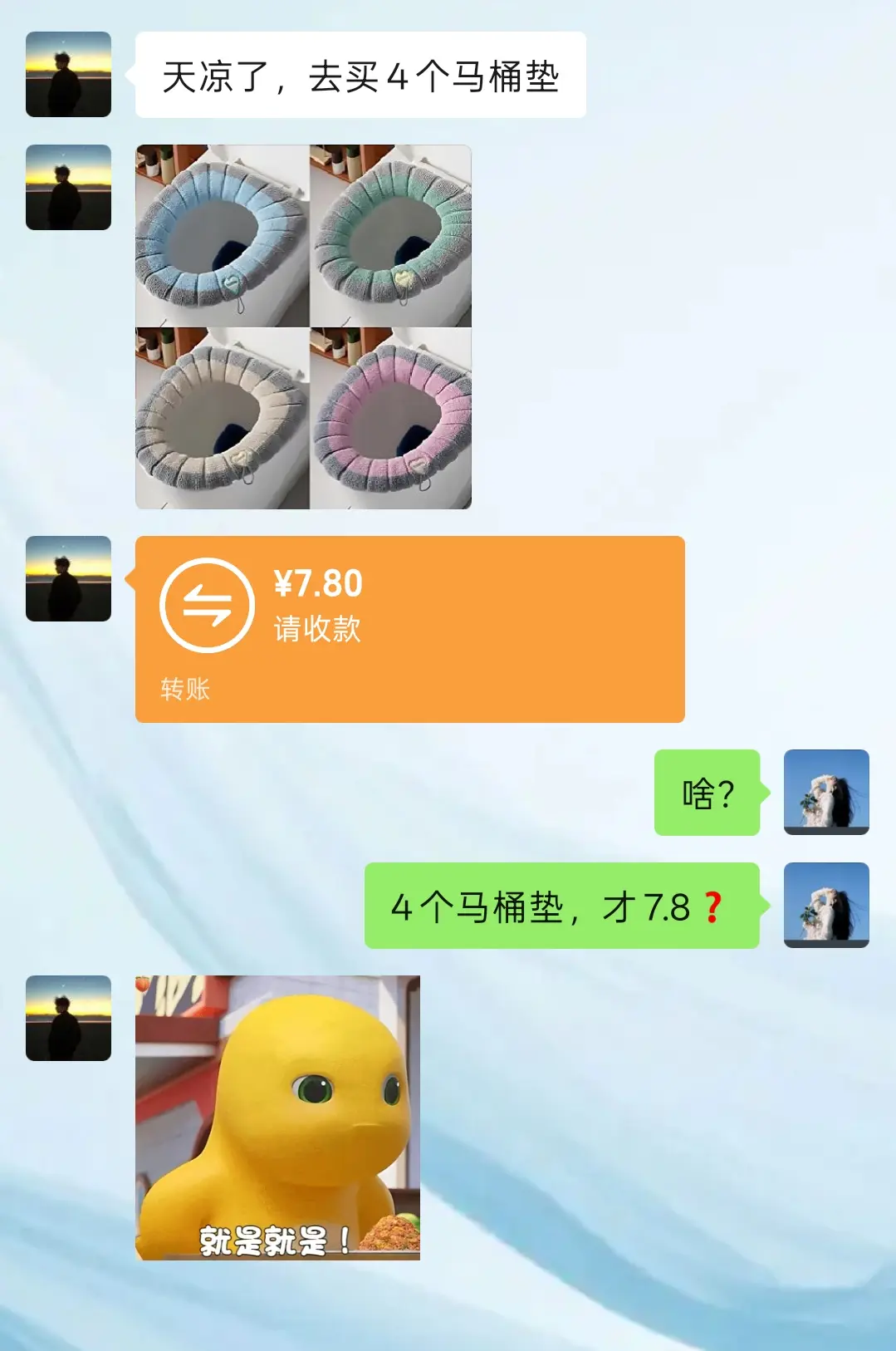 天凉了，柔柔软软的马桶垫安排上