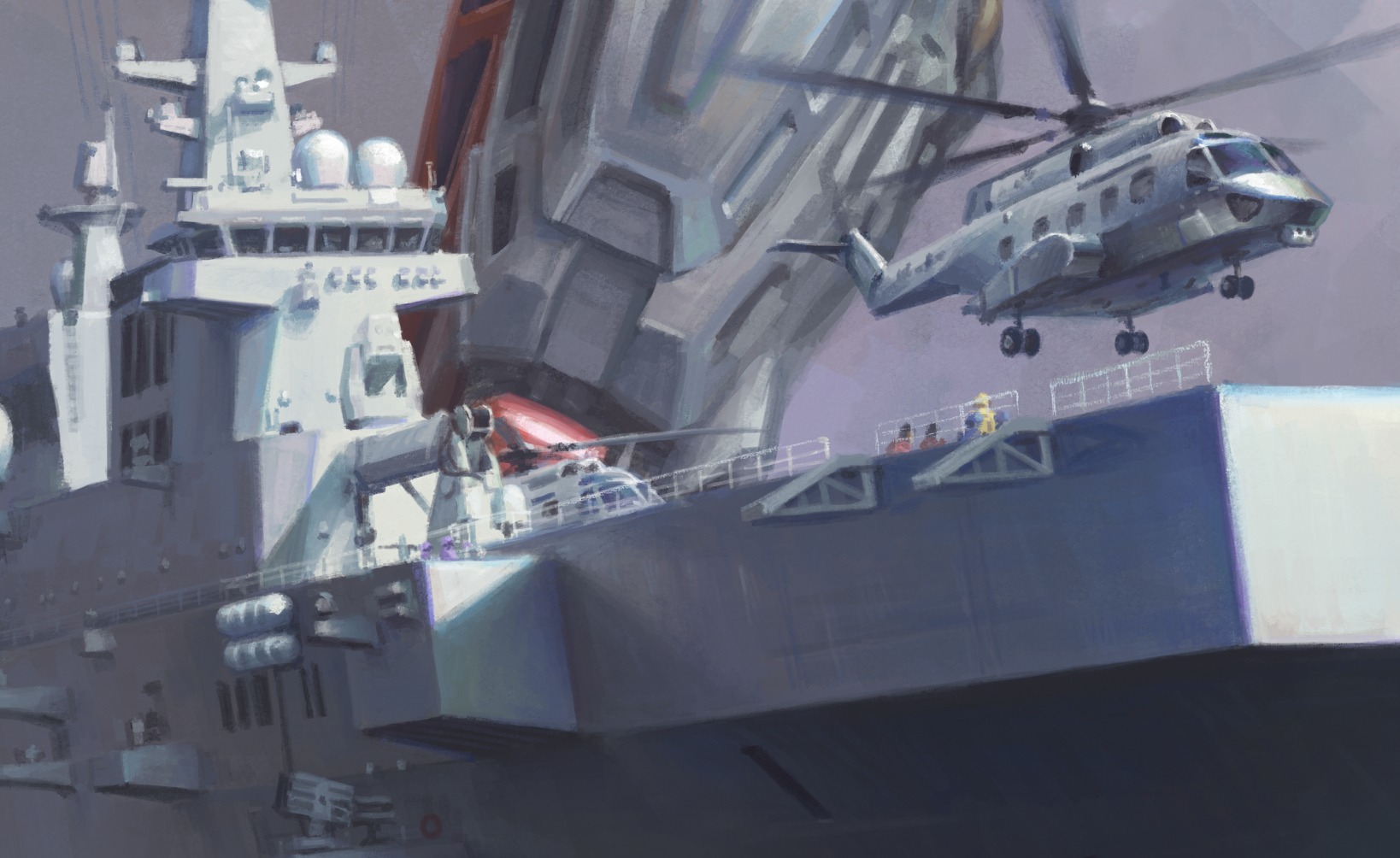 画大船最紧要加一点点小人细节