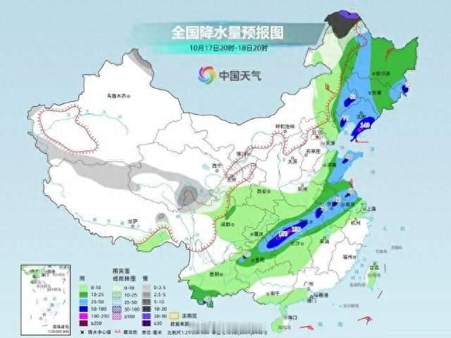 狂降超10℃，长江中下游加入降温行列，新一轮降水在路上；华南炎热感持续，最高温普遍30℃以上；东北局