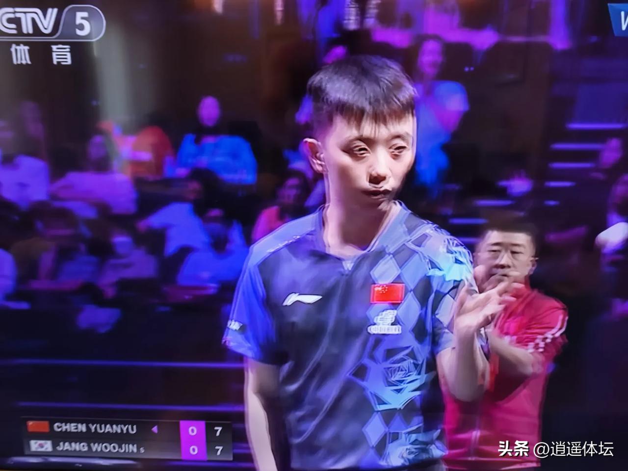 0：1！W TT横滨冠军赛，陈垣宇和张禹镇的对决，我乒选手先丢一局！
     