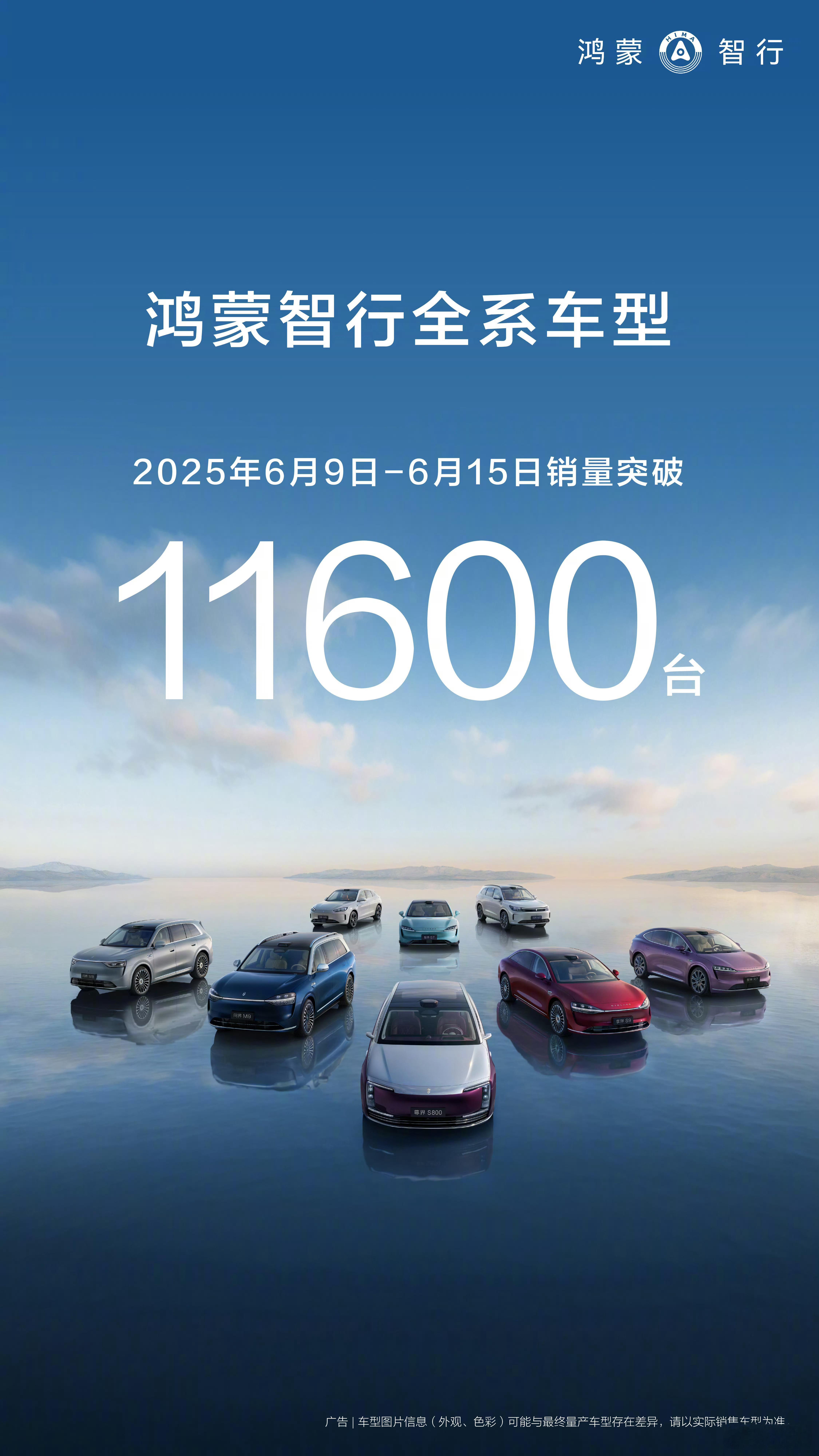 鸿蒙智行全系车型上周11600辆[二哈][二哈] ​​​