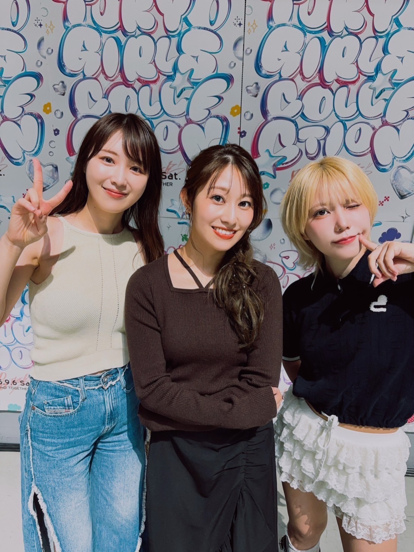 川後陽菜「玲香 と一実 に会えたよ♡現場で会えるの嬉しい(o^^o)♡」 ​​