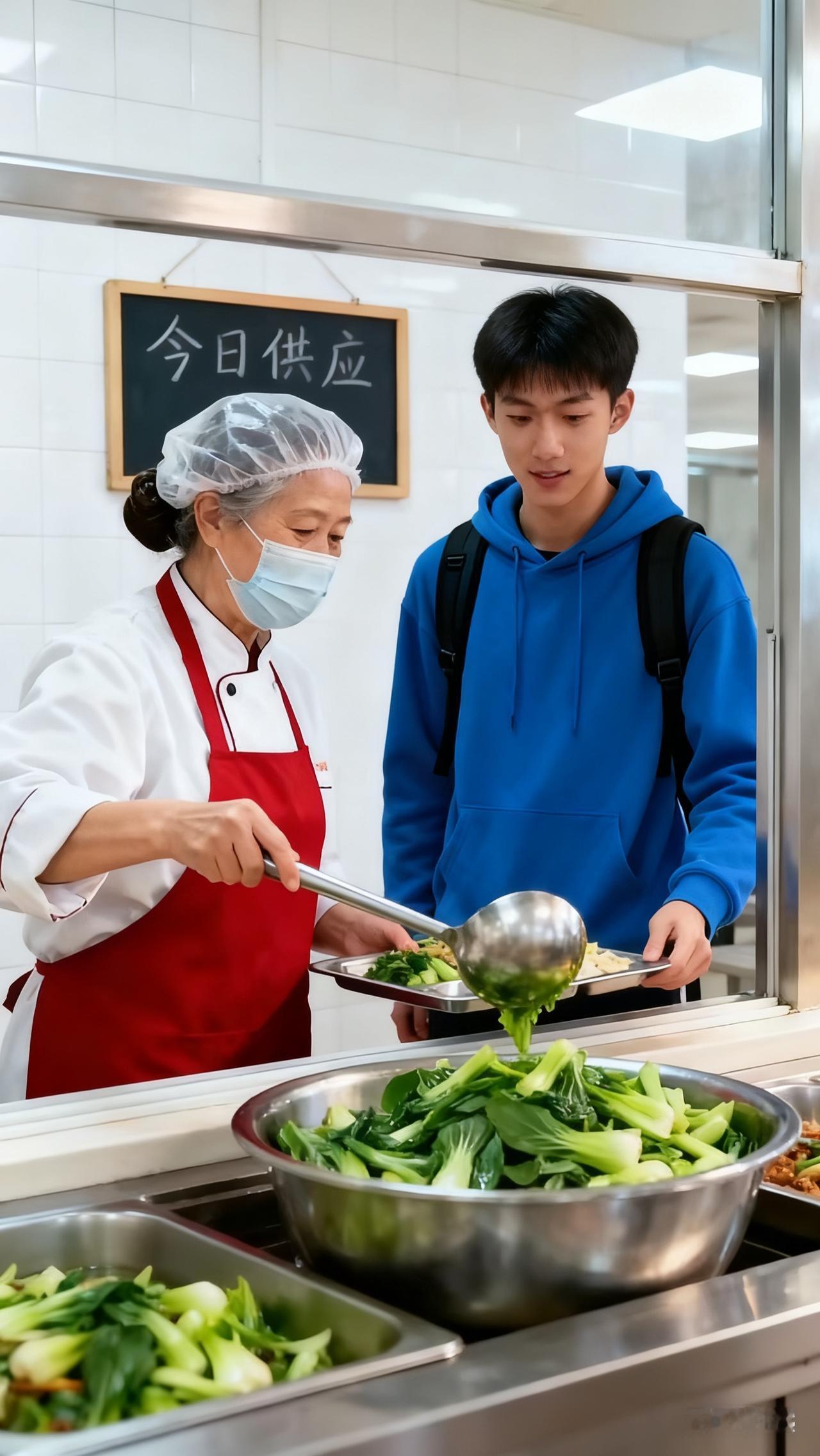“阿姨，打份白菜”——就这一句话，食堂阿姨记了好久，每次都多给菜、盛大碗汤，直到