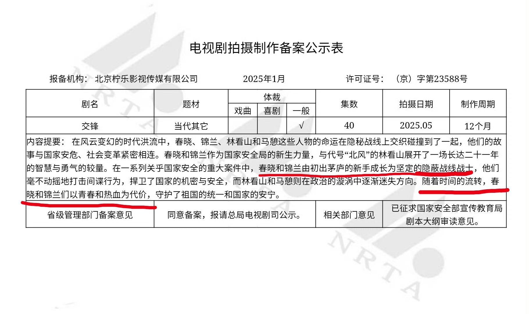 妈呀，翻到了交锋当初的备案，内容确实是以莽撞年轻人成长线为准[柯基] ​​​