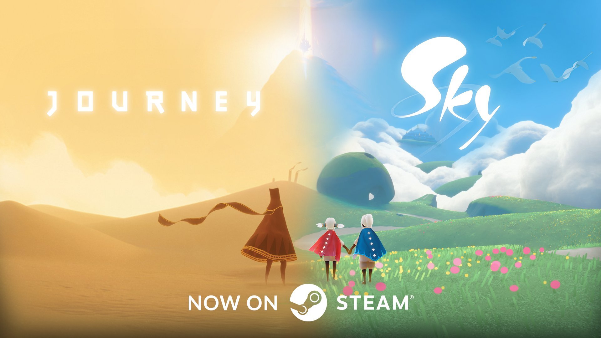 #sky光遇[超话]# 【Steam】Sky x Journey 宣传海报本海报