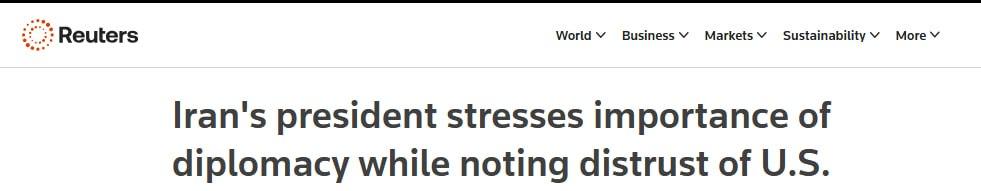 路透社爆料：美国把自己逼到墙角了。

美国军舰堵着伊朗港口，还想谈？伊朗说：不解