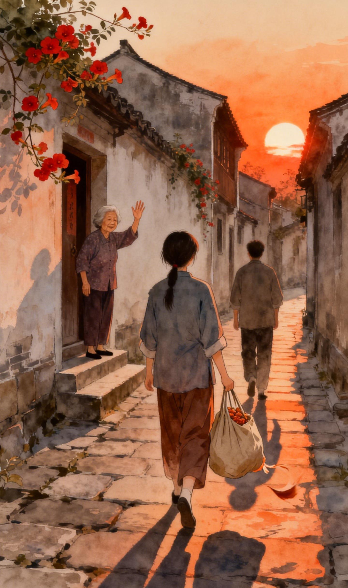小时候跟着家里老人去串门，临走时主家塞来的东西，总要推让上两三个回合，回去时也一