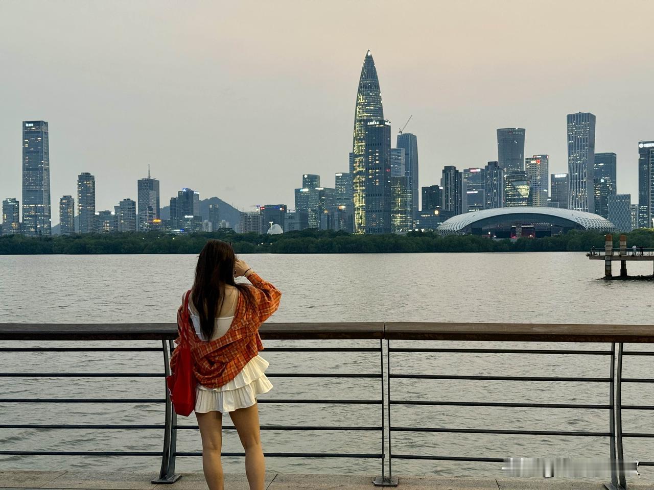 深圳湾美景真是如画！春天，深圳湾公园小沙山还有绝美紫色喜花草花海，像莫奈笔下油画