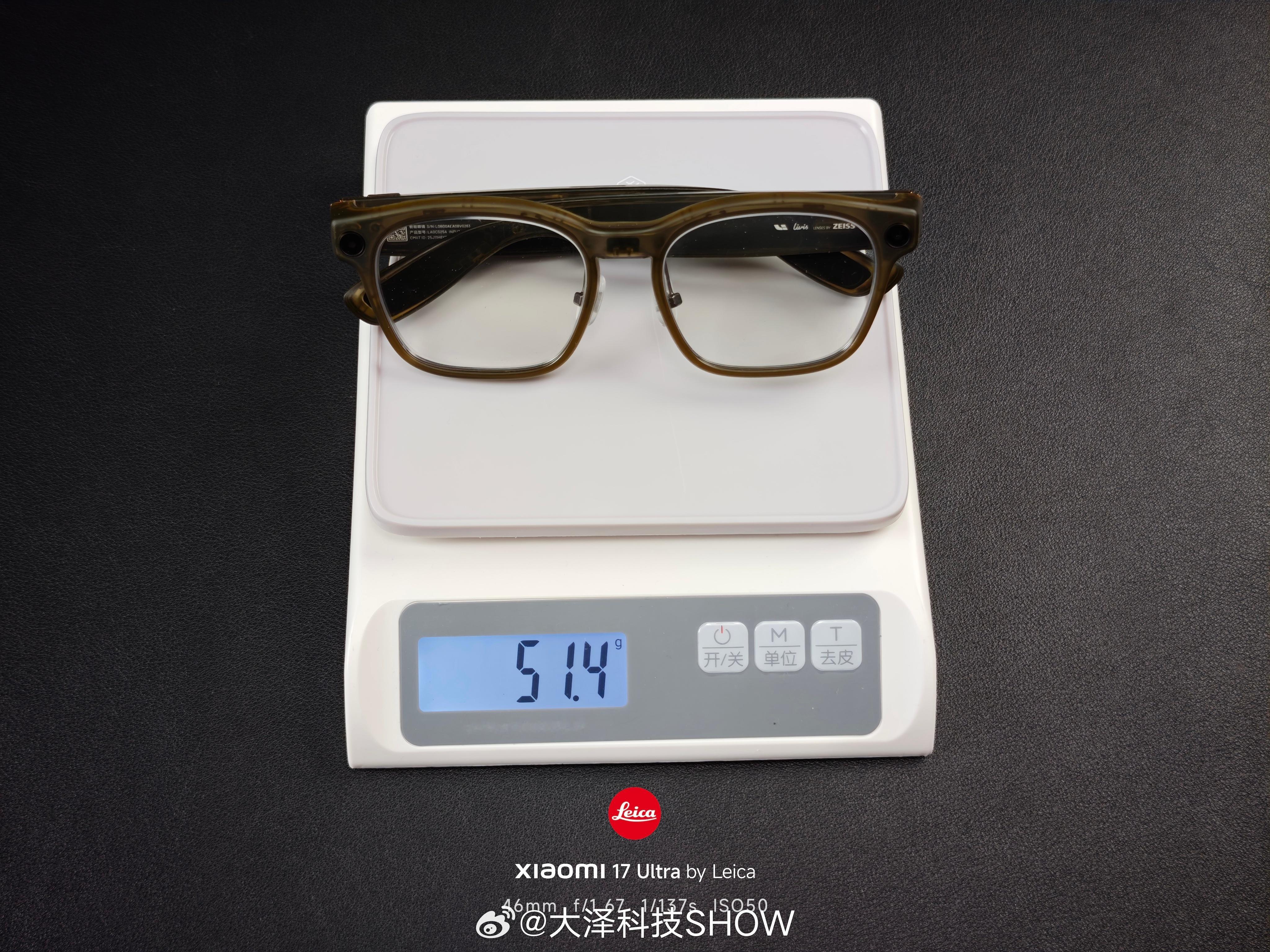 理想ai眼镜livis和Meta配近视镜重量对比，度数一样都是550度，镜片理想