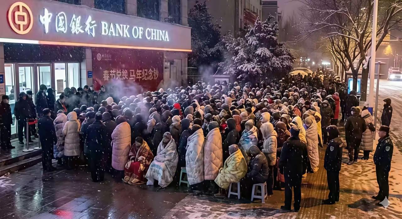 必须看一下发行量。否则这大雪天在刺骨的寒风中排队图什么呢？
      马钞突然