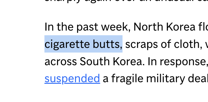 看新闻，遇到 cigarette butts 这个词，觉得很有趣。字面意思是