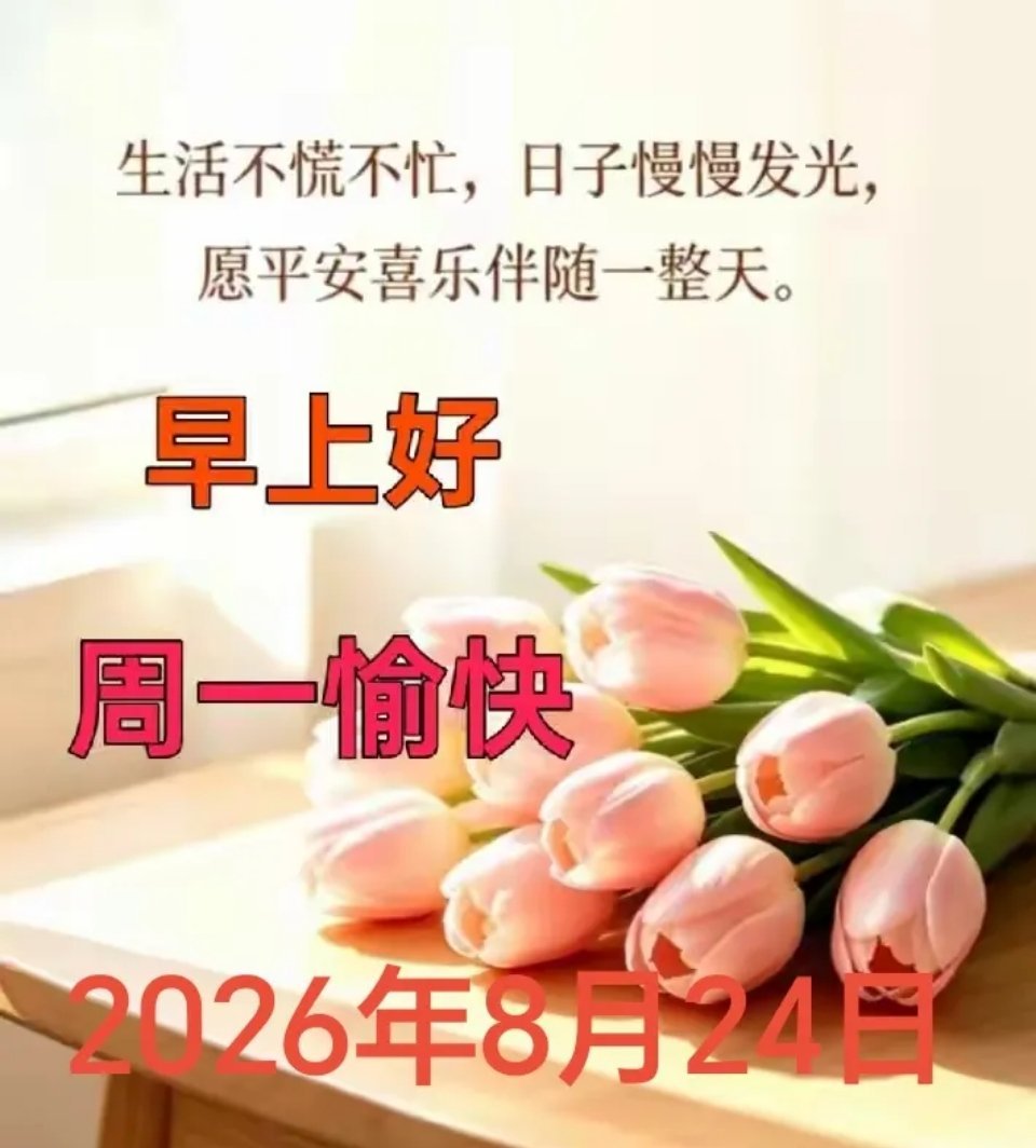 朋友们早上好！新的一天，把疲惫清零，带着热爱出发！老规矩，已起床的朋友们点个赞回