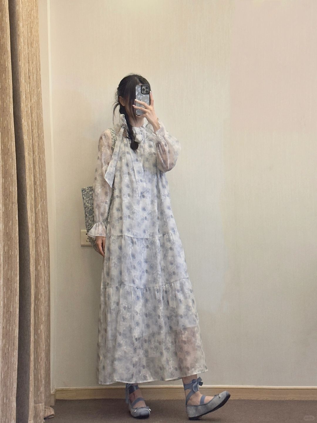 173cm｜这件海盐玫瑰连衣裙真的好温柔🩵