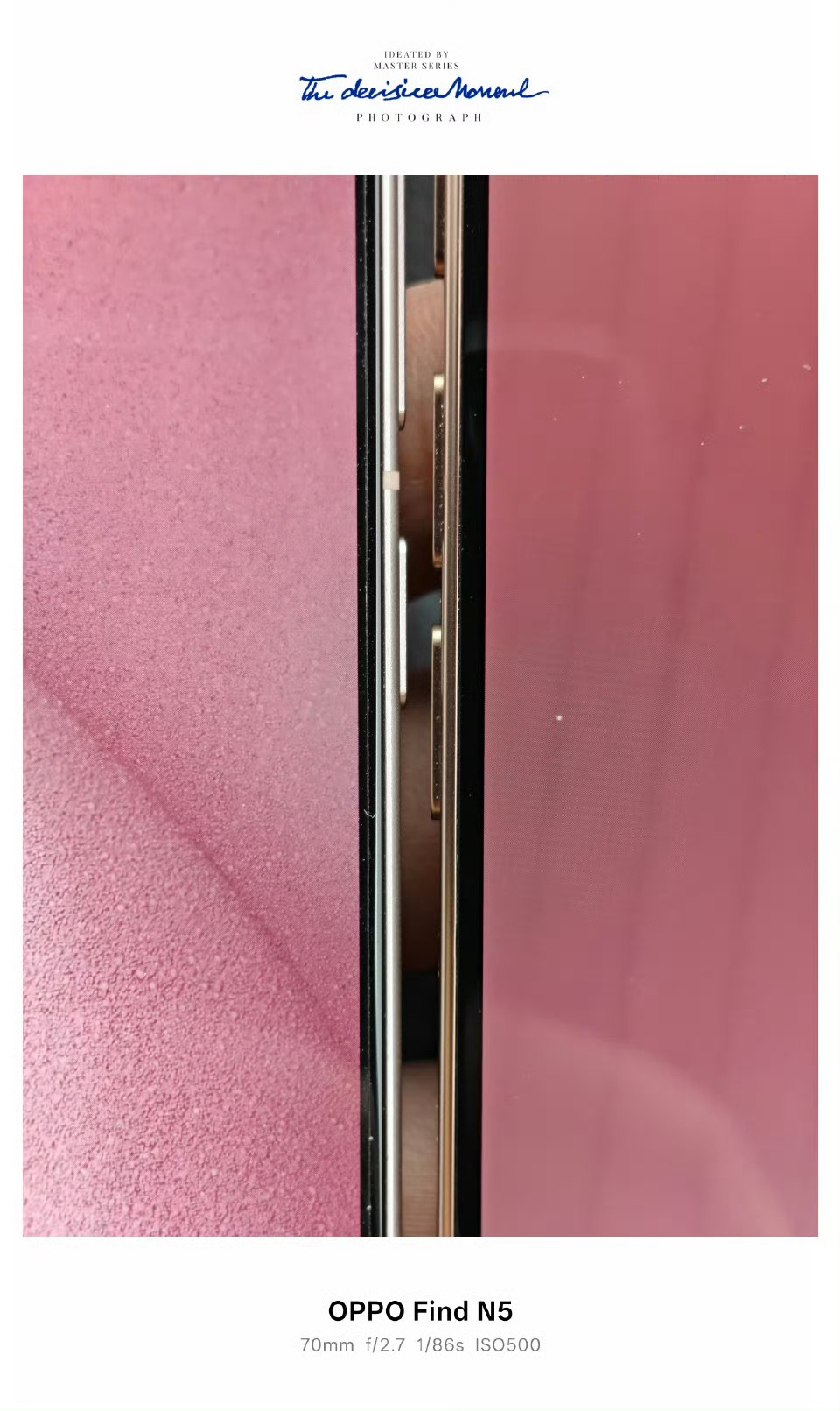 左边OPPO Find X8 Ultra右边iPhone 16 Pro边框对比好