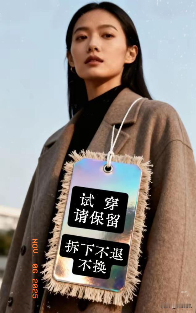 魔高一尺，道高一丈！网上卖服装商家为了不被白嫖，纷纷推出自制巨型大吊牌，那些想白