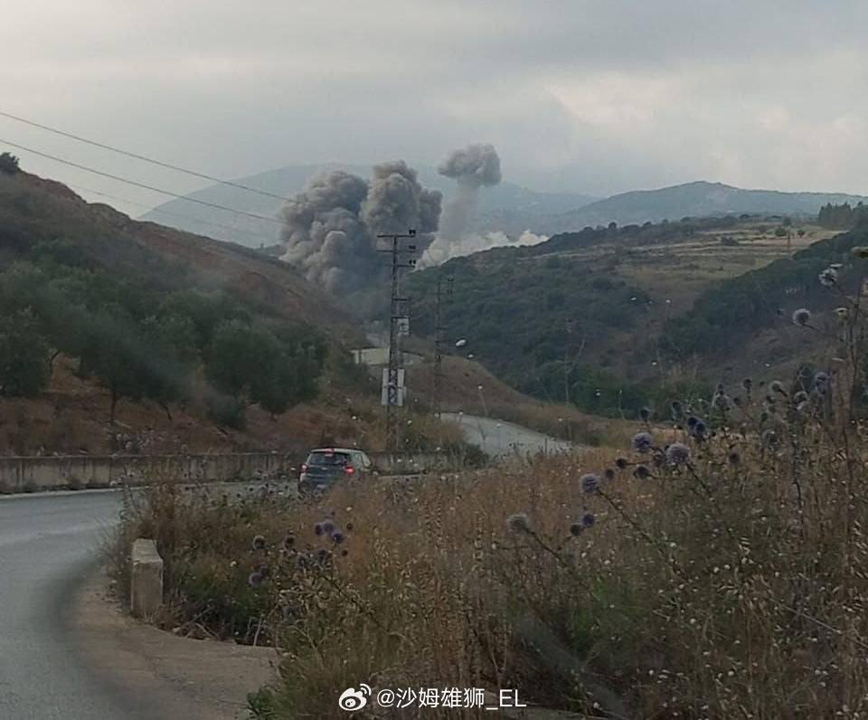 以色列对黎巴嫩南部地区发动新的空袭 ​​​