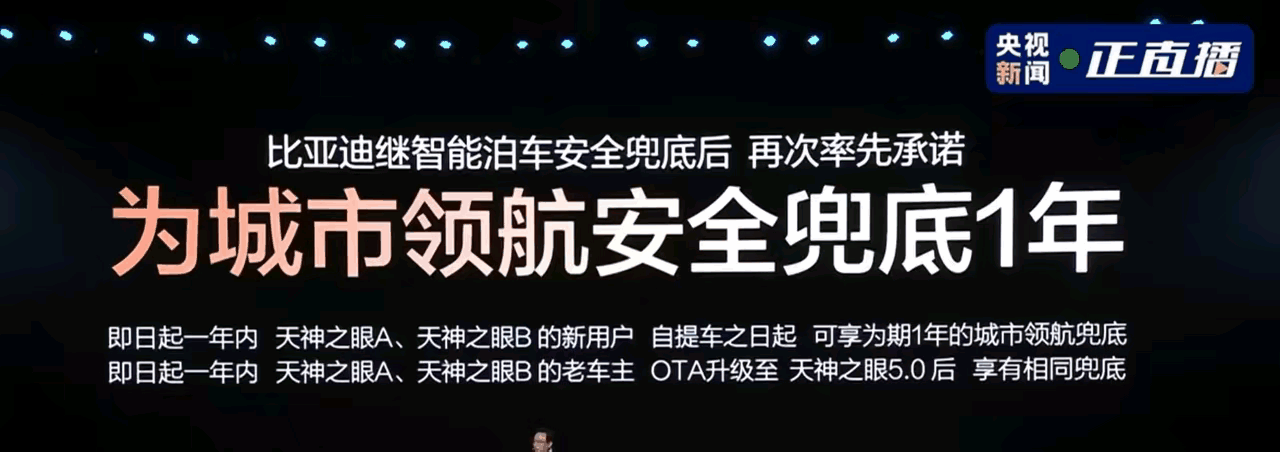 被称为智驾技术最垫底的比亚迪“天神之眼”驾驶辅助系统，结果却续对自动泊车兜底后又