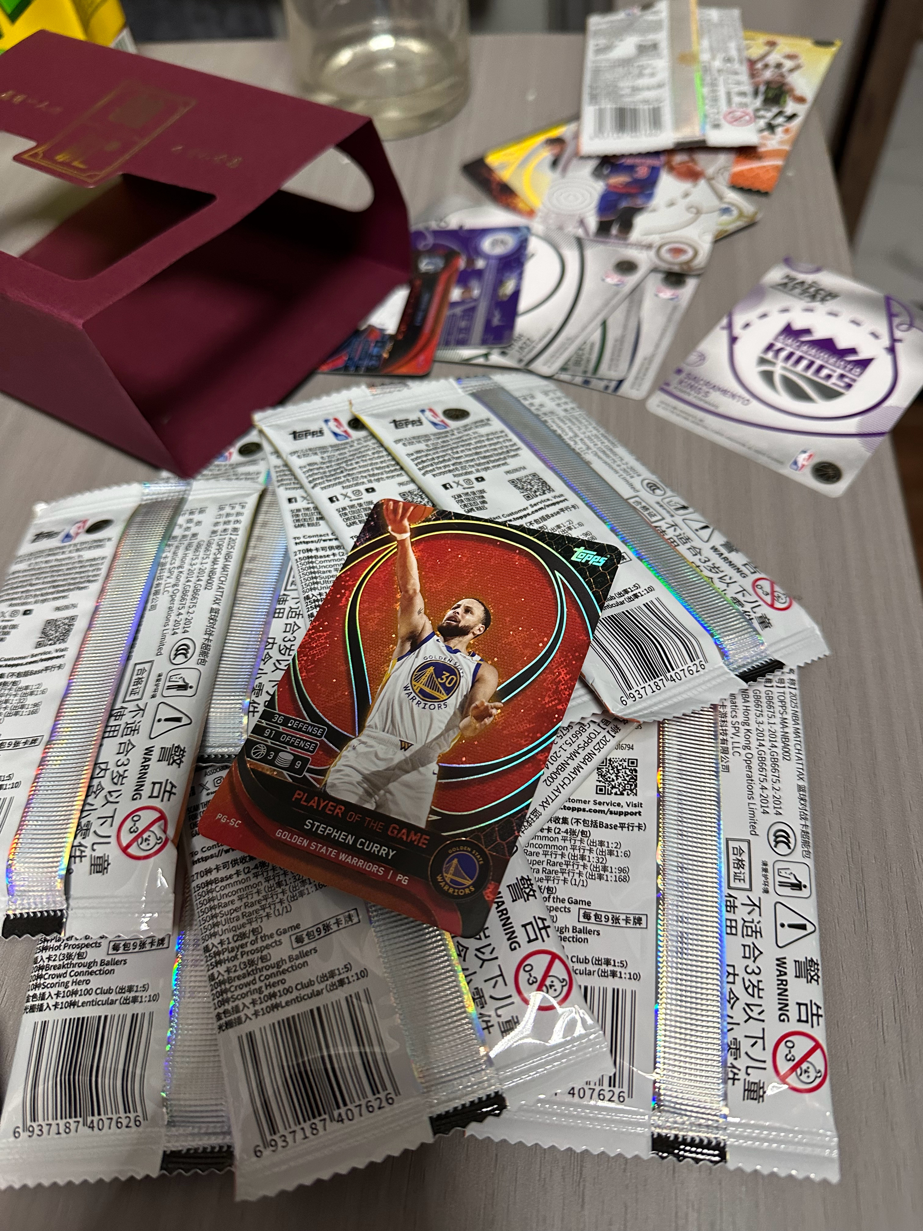 开了一张库里我的观赛搭子 ​​​