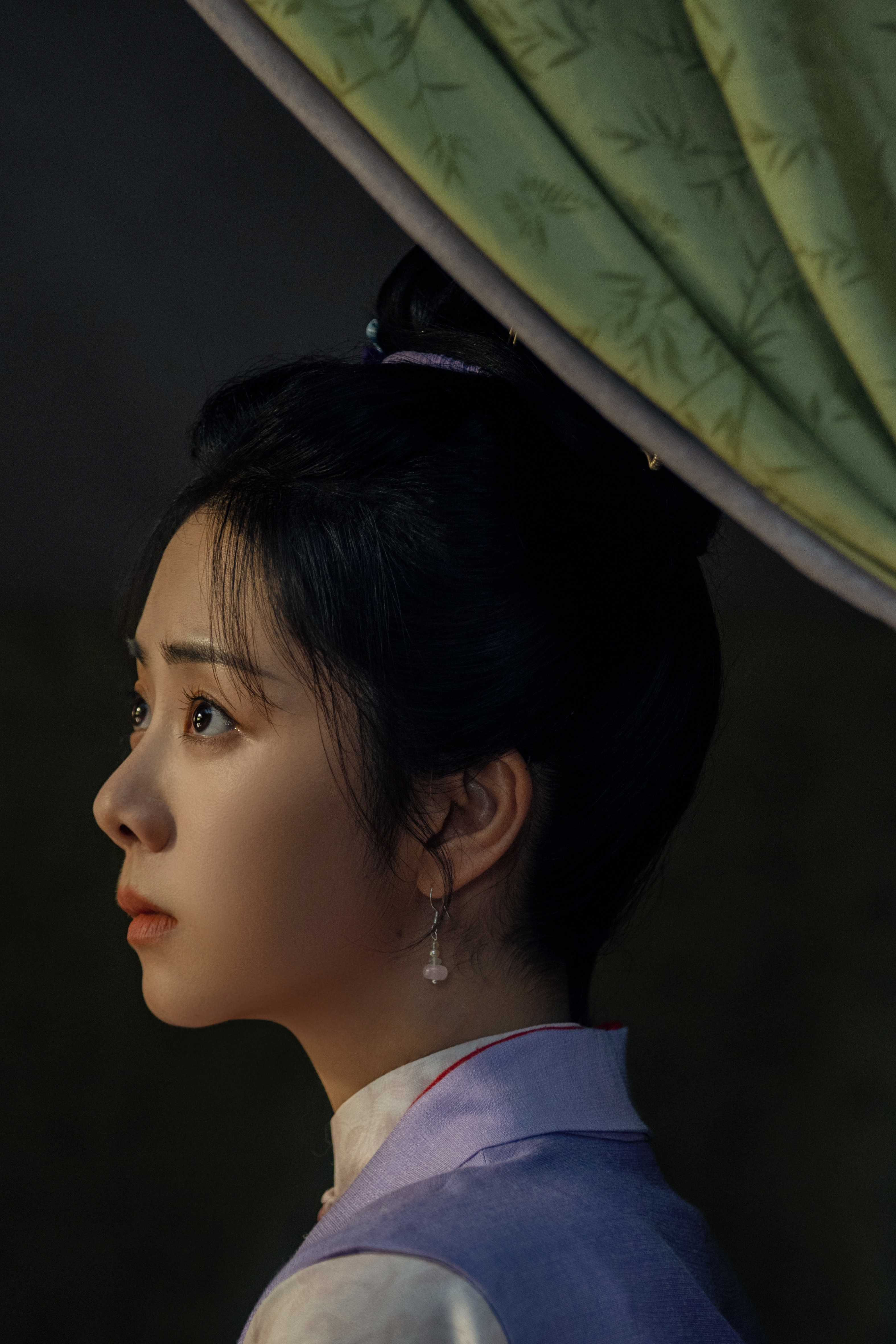 谭松韵 竹帘半卷，灯影摇晃。灶火煮过的晨昏，提灯踏过的夜色，那些许兰香守的灯盏微