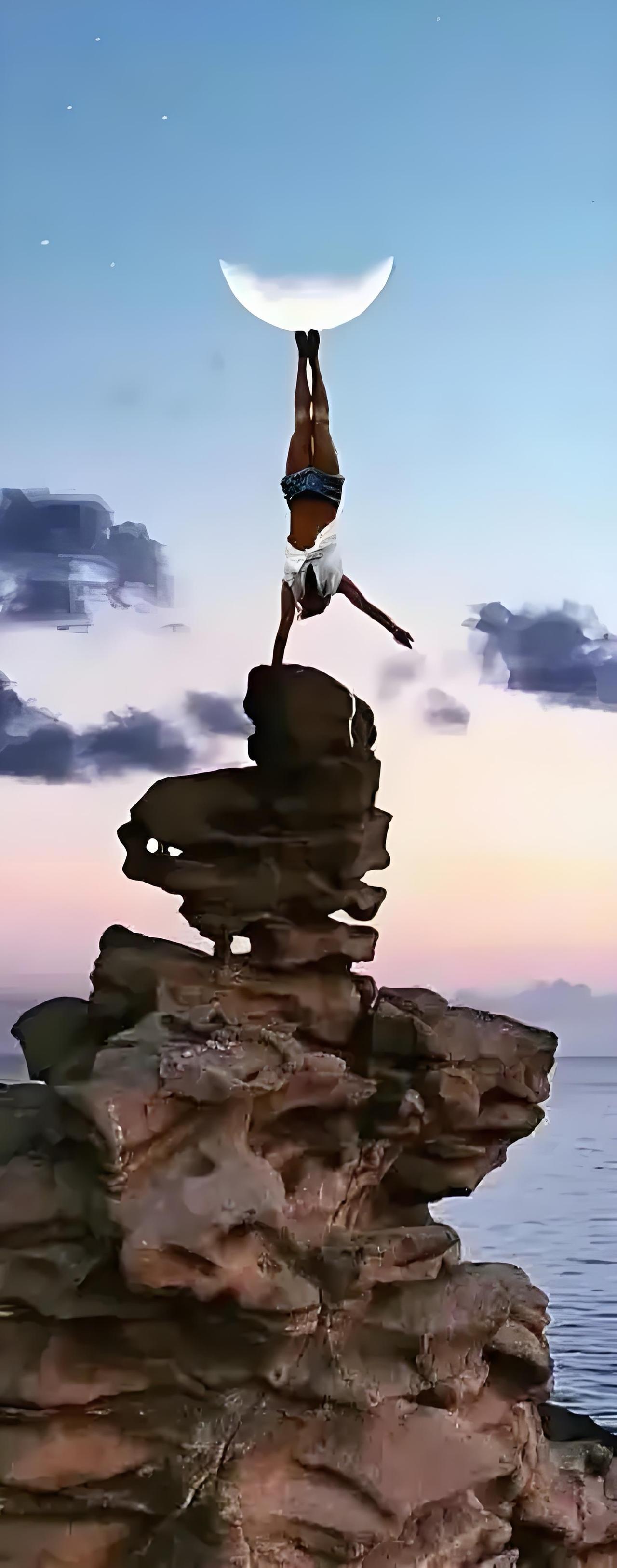 竟有如此神奇的照片？

         这张照片是一张极具视觉冲击力的创意合成