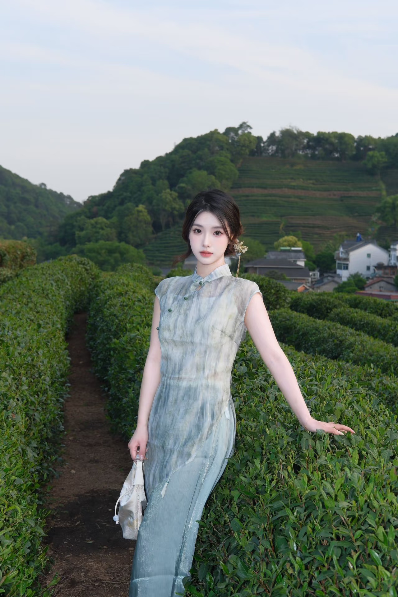 OOTD🍵新中式和茶园的适配度100%