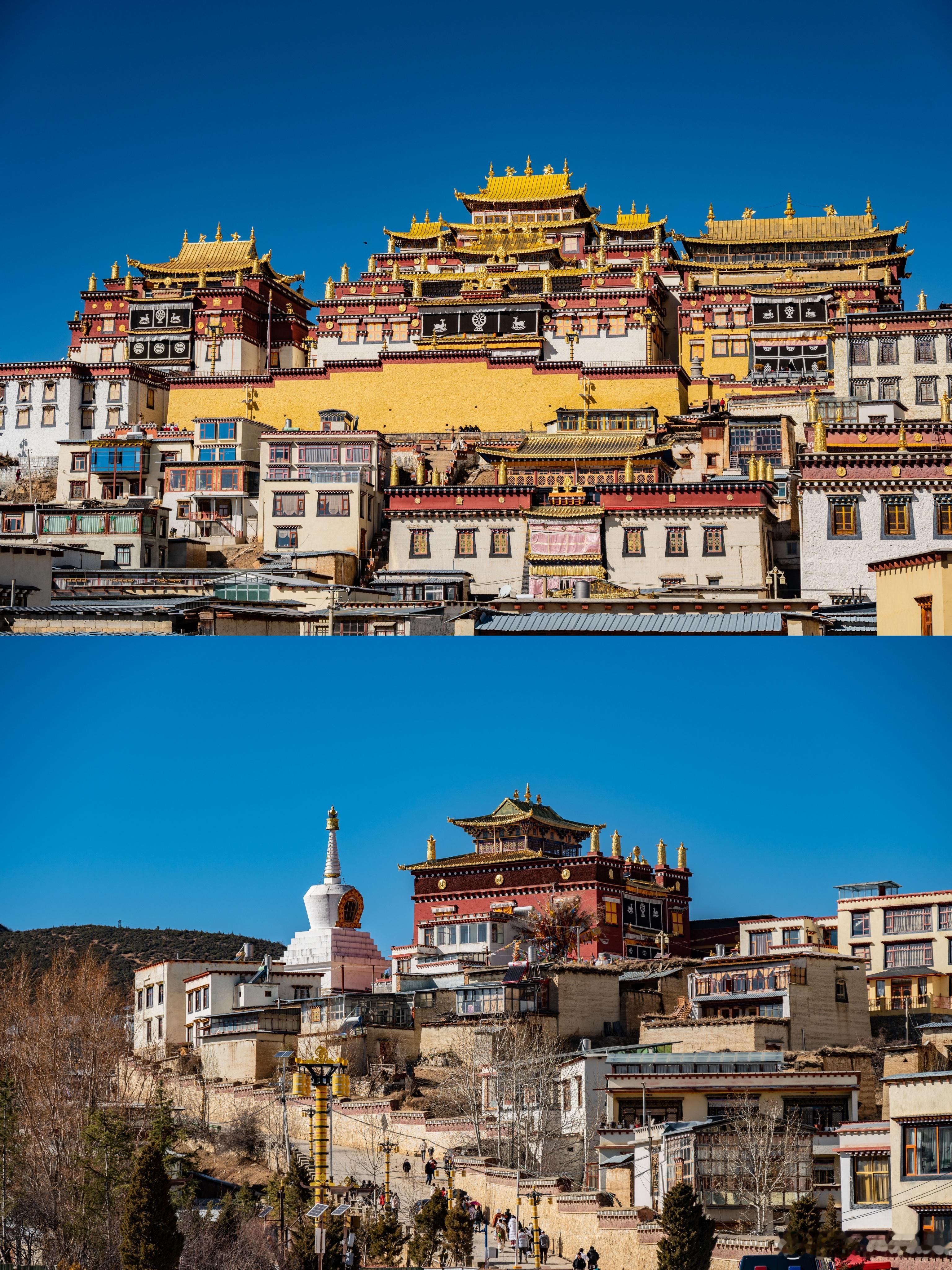 来香格里拉，怎么能错过这里的“全国爱国主义教育基地”松赞林寺呢❗️⭐松赞林寺有着