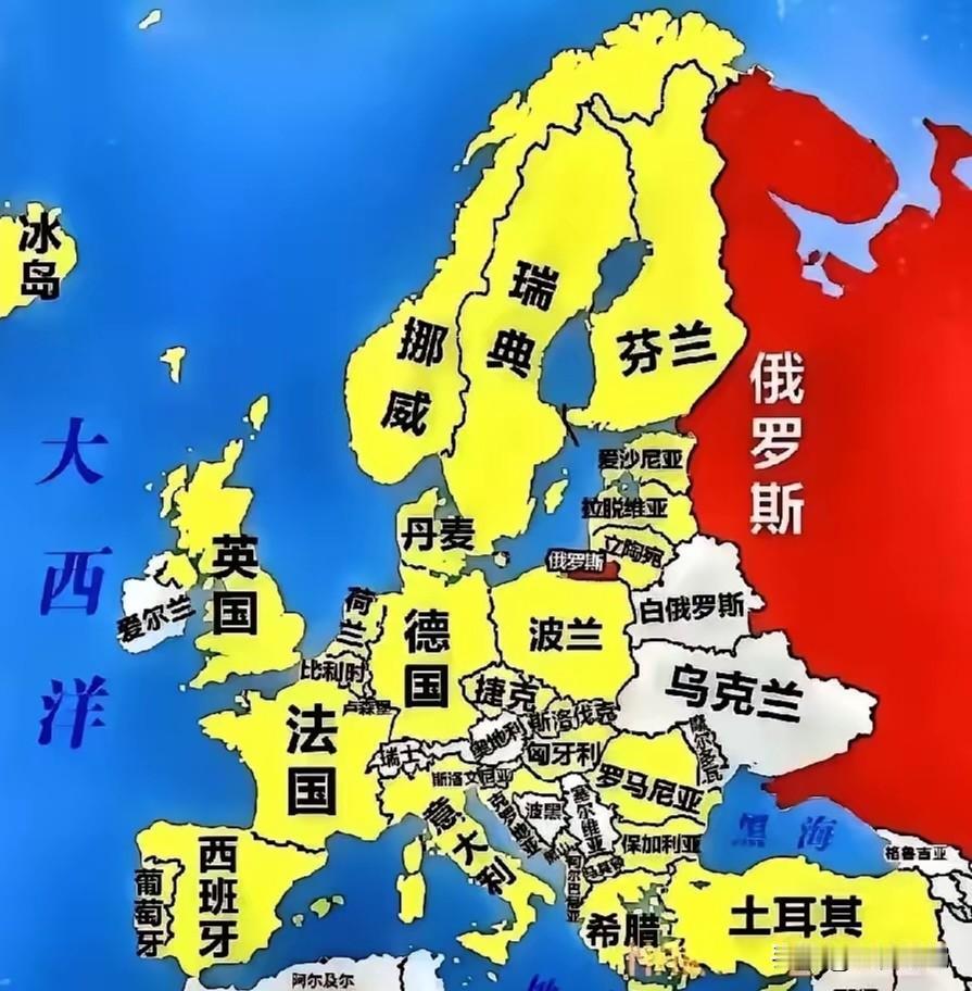 俄乌之间的地缘政治格局是：美国和欧洲坚持冷战思维，始终把俄罗斯作为假想敌，不断压