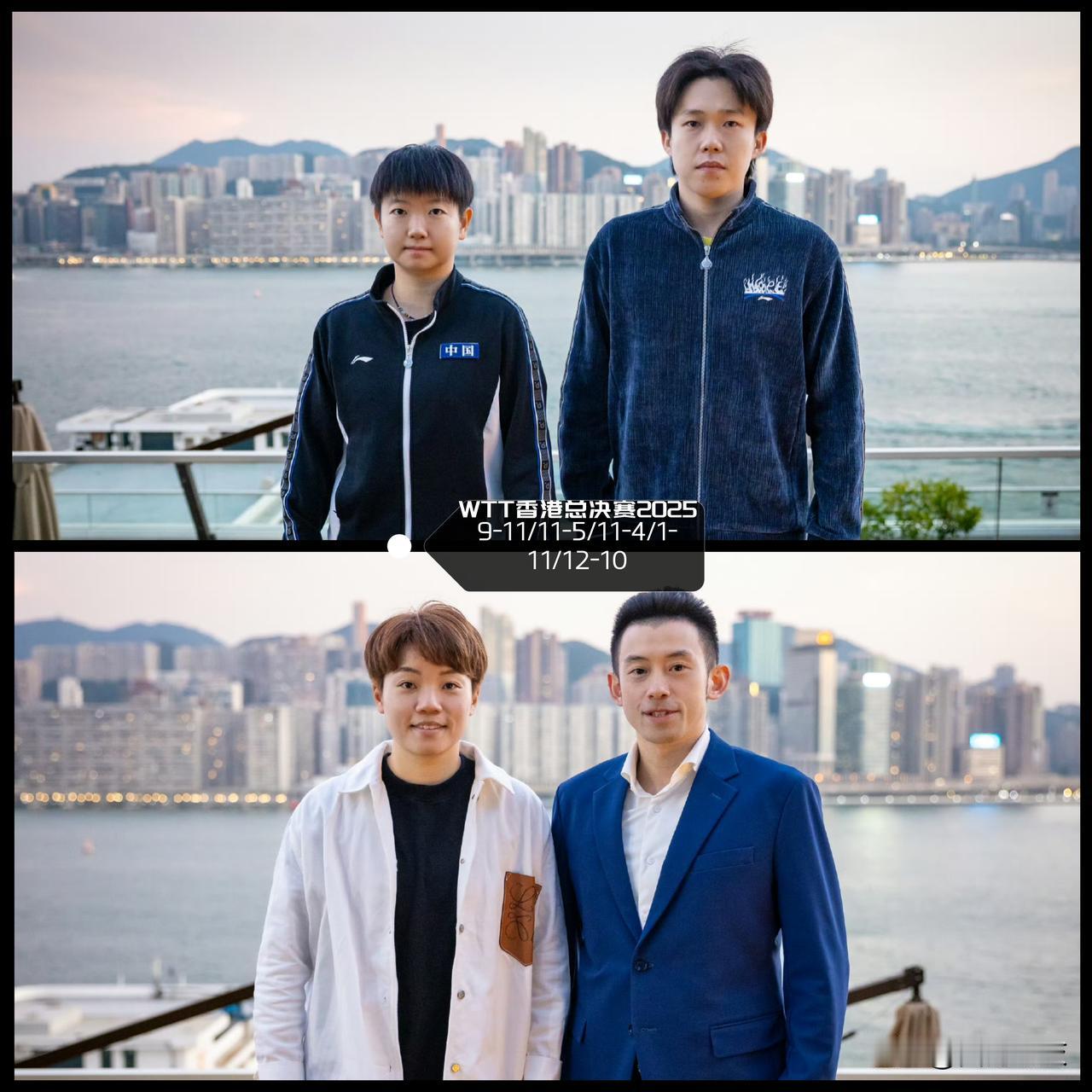 【今晚的收官都很胶着！王楚钦孙颖莎险胜黄镇廷杜凯琹锁定小组第一！】

WTT香港