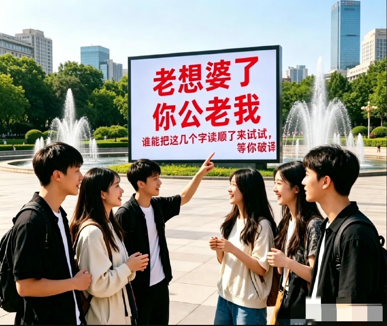 不是我吹！问了100个人了，没一个人能把这句子读顺！不信！你试试！求高手破解！[