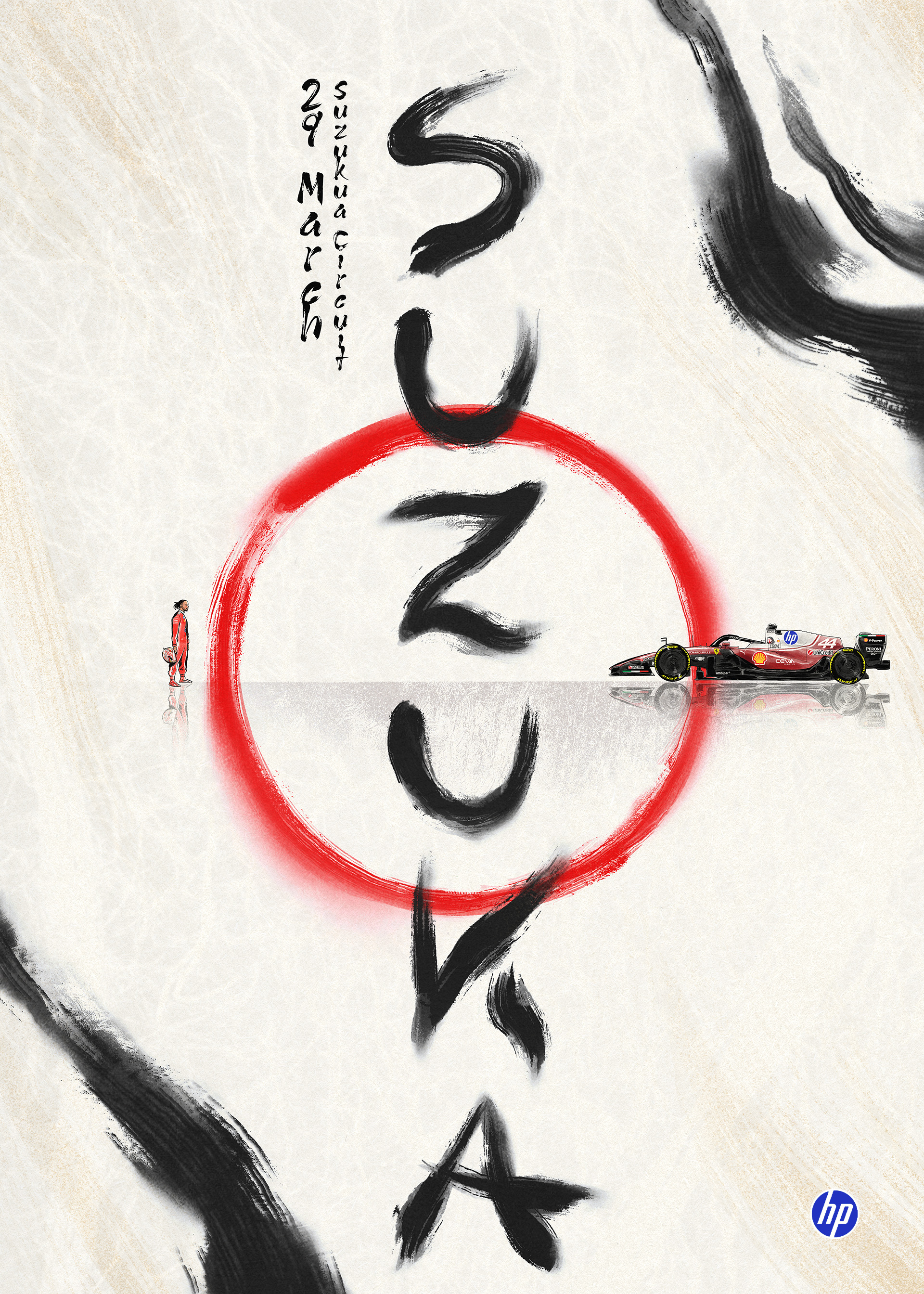 日本大奖赛法拉利车队海报F12026F1日本大奖赛