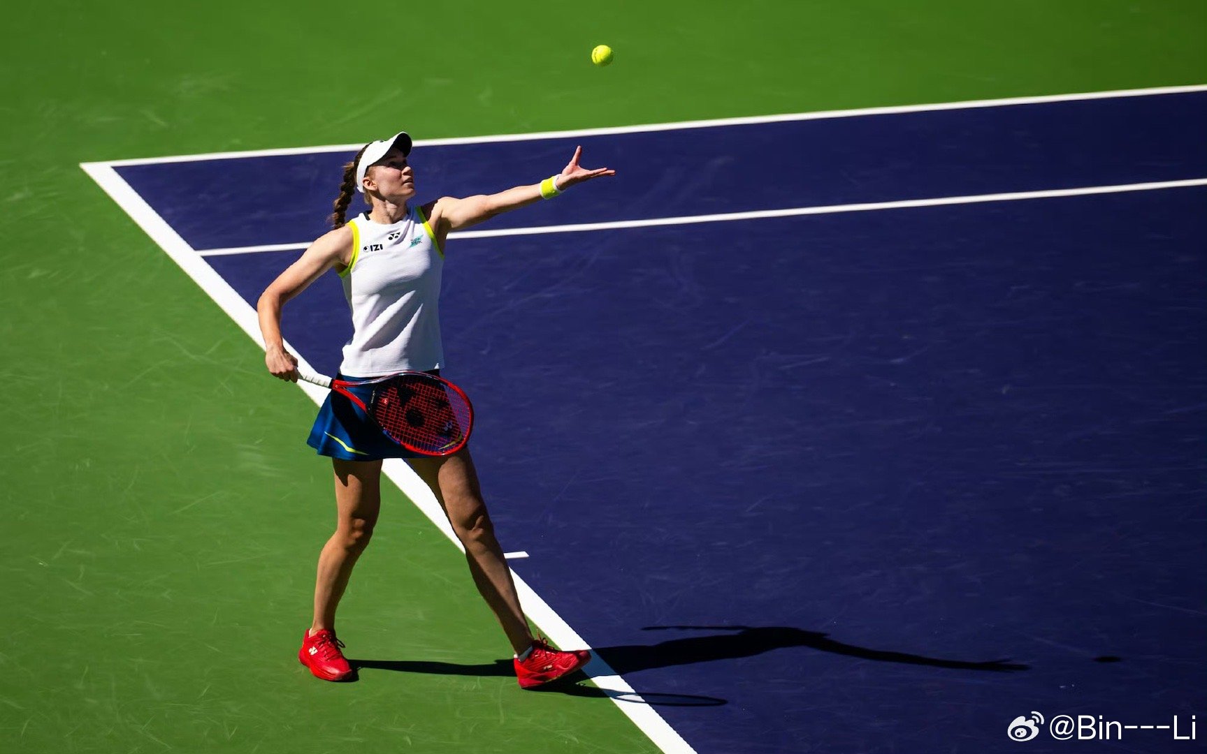 莱巴金娜苦战晋级WTA1000印第安维尔斯站第二轮，前赛会冠军、3号种子莱巴金娜