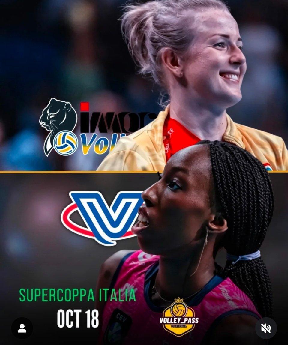 意大利超级杯🏆⏰10月18日⚔️科内🆚米兰 又可以看朱婷打球啦[打call]