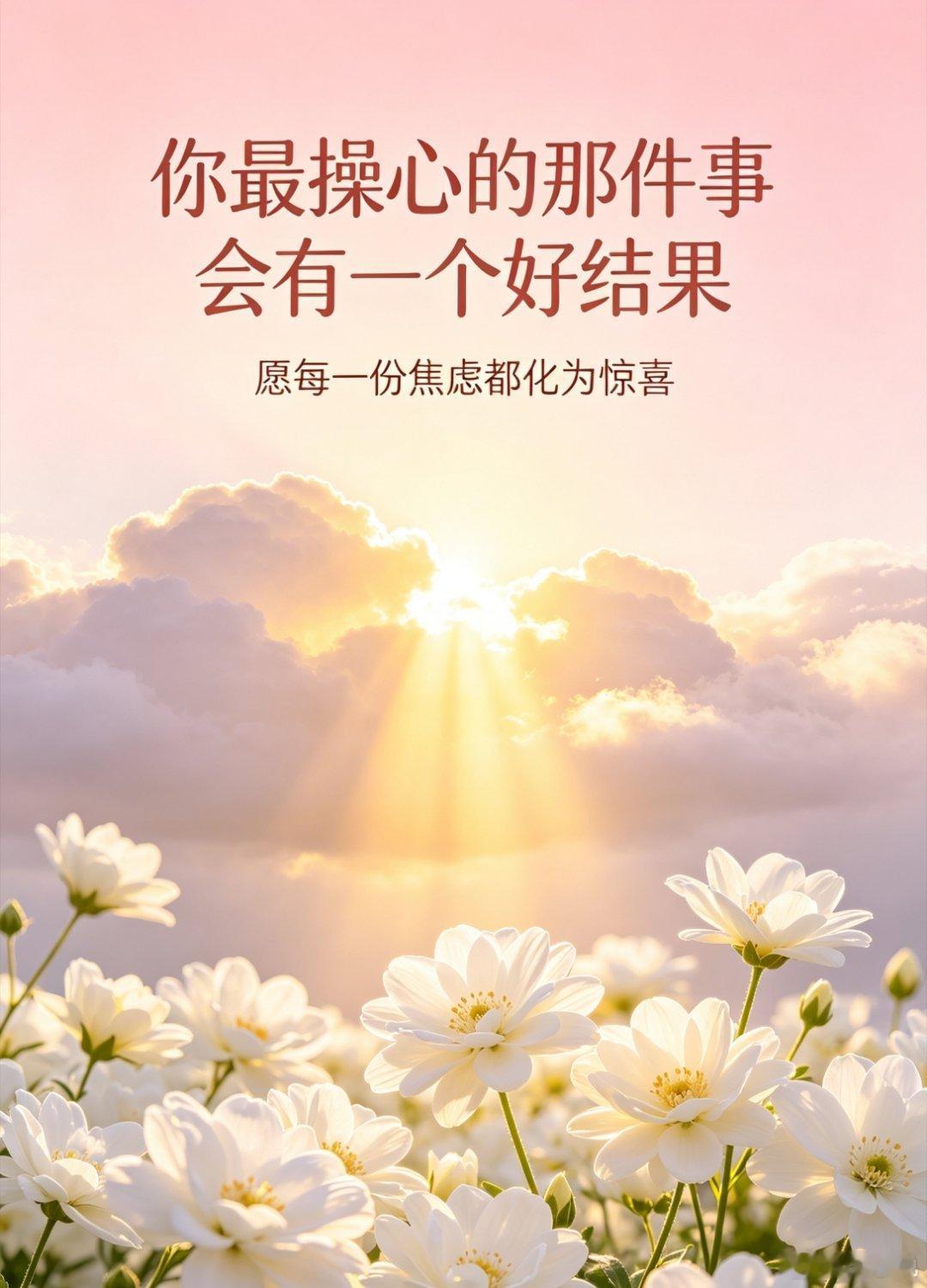 你最操心的那件事会有一个好结果 