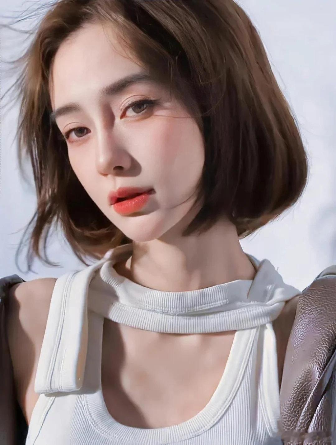 #Angelababy狼尾超短发#我的妈呀，咱就是说，baby姐真的是脸能抗一切