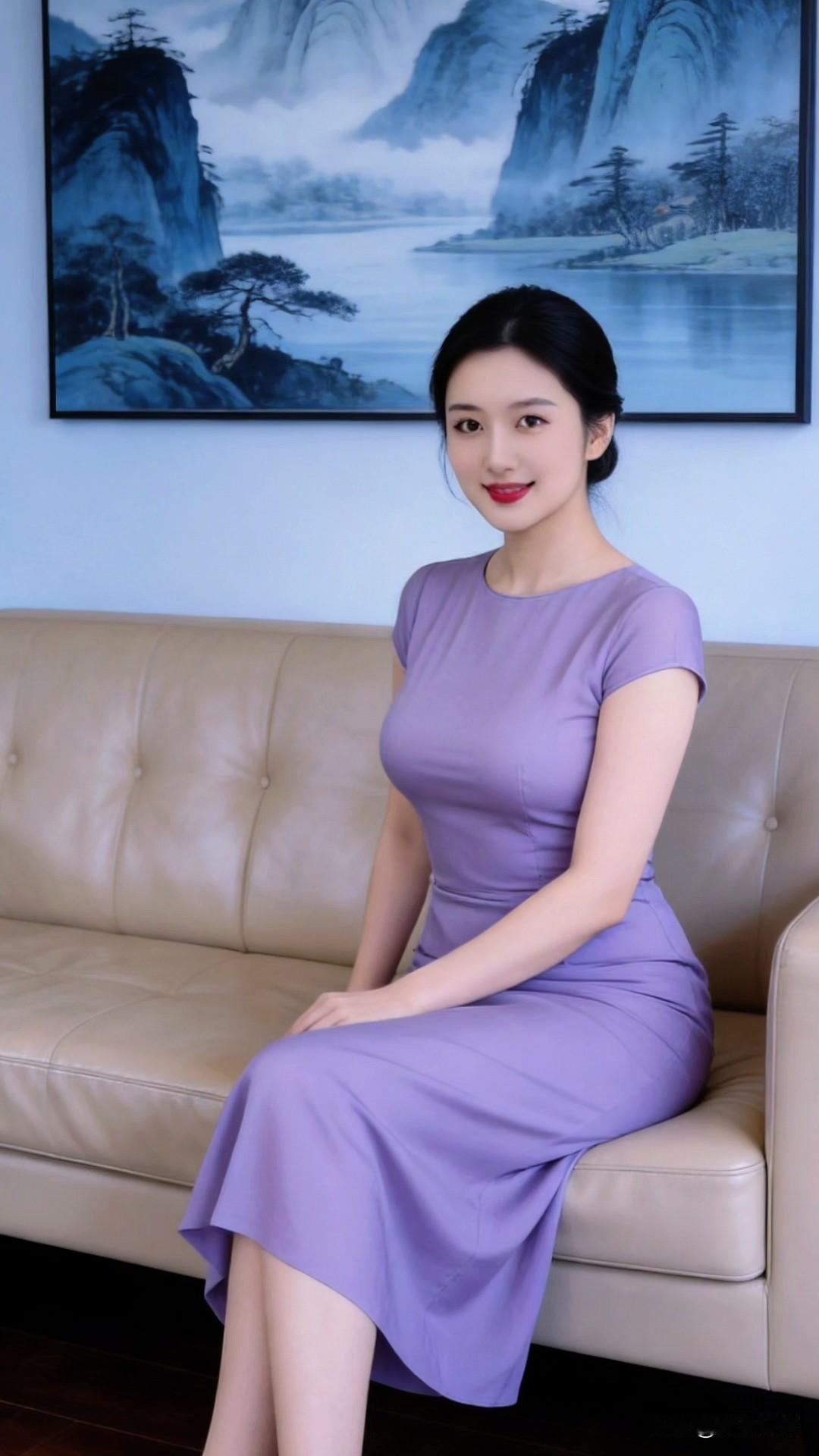 同色系不同款，把优雅感玩明白了！
无袖圆领连衣裙，简约利落，自带清冷知性气质，通