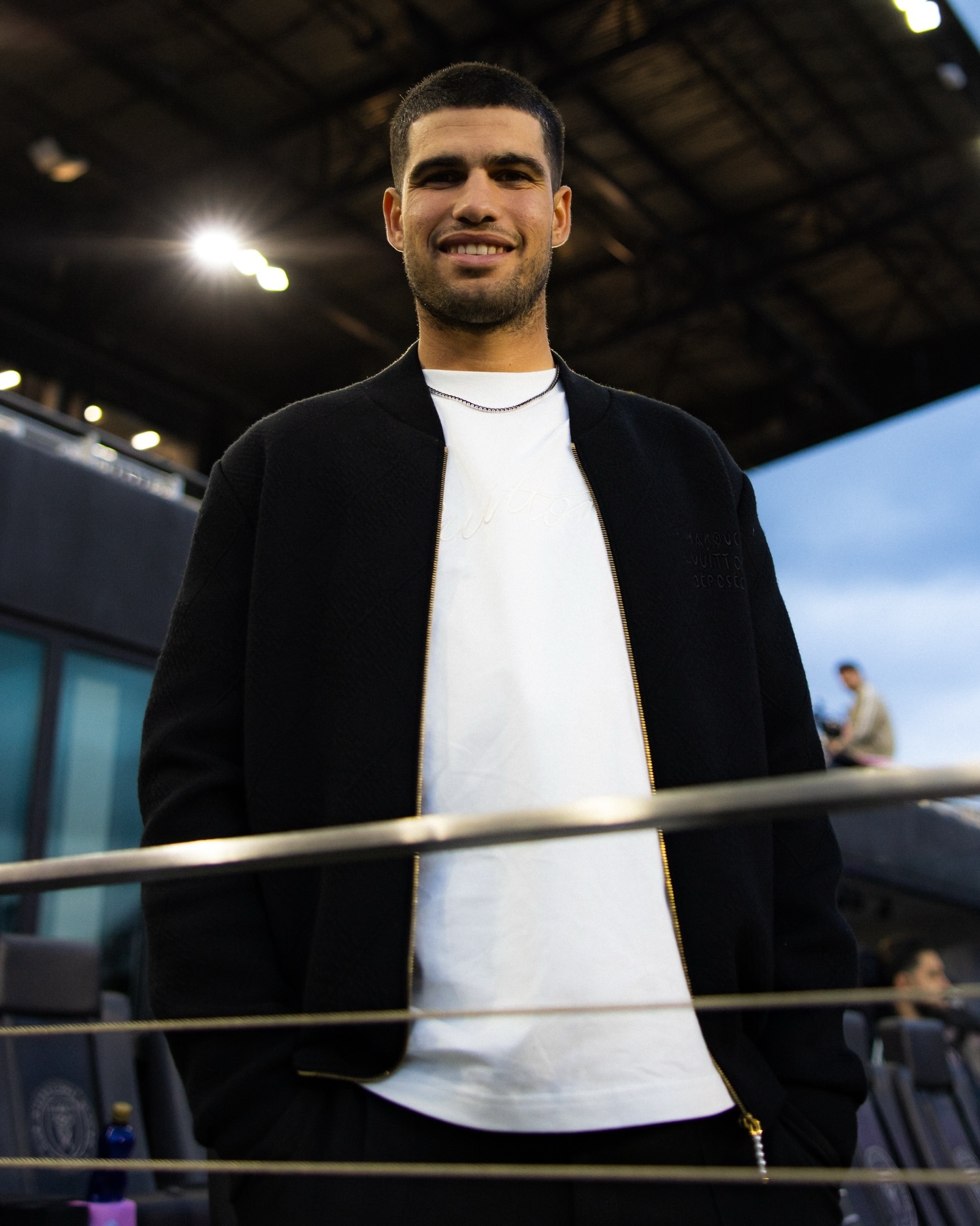 抵达现场观战梅西的阿尔卡拉斯梅西迈阿密国际vs纽约城